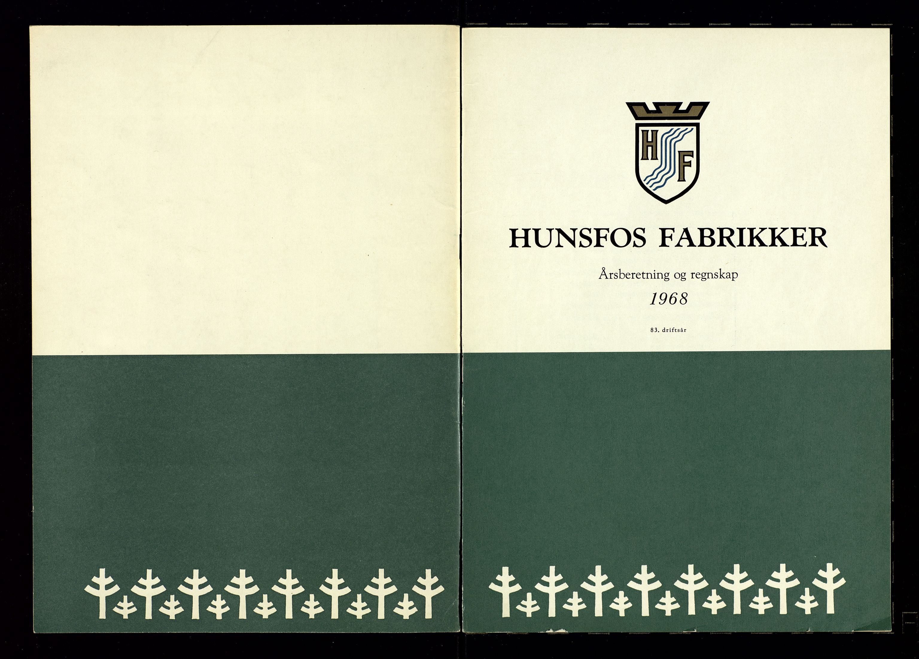 Hunsfos fabrikker, SAK/D/1440/01/L0001/0003: Vedtekter, anmeldelser og årsberetninger / Årsberetninger og regnskap, 1918-1989, s. 293