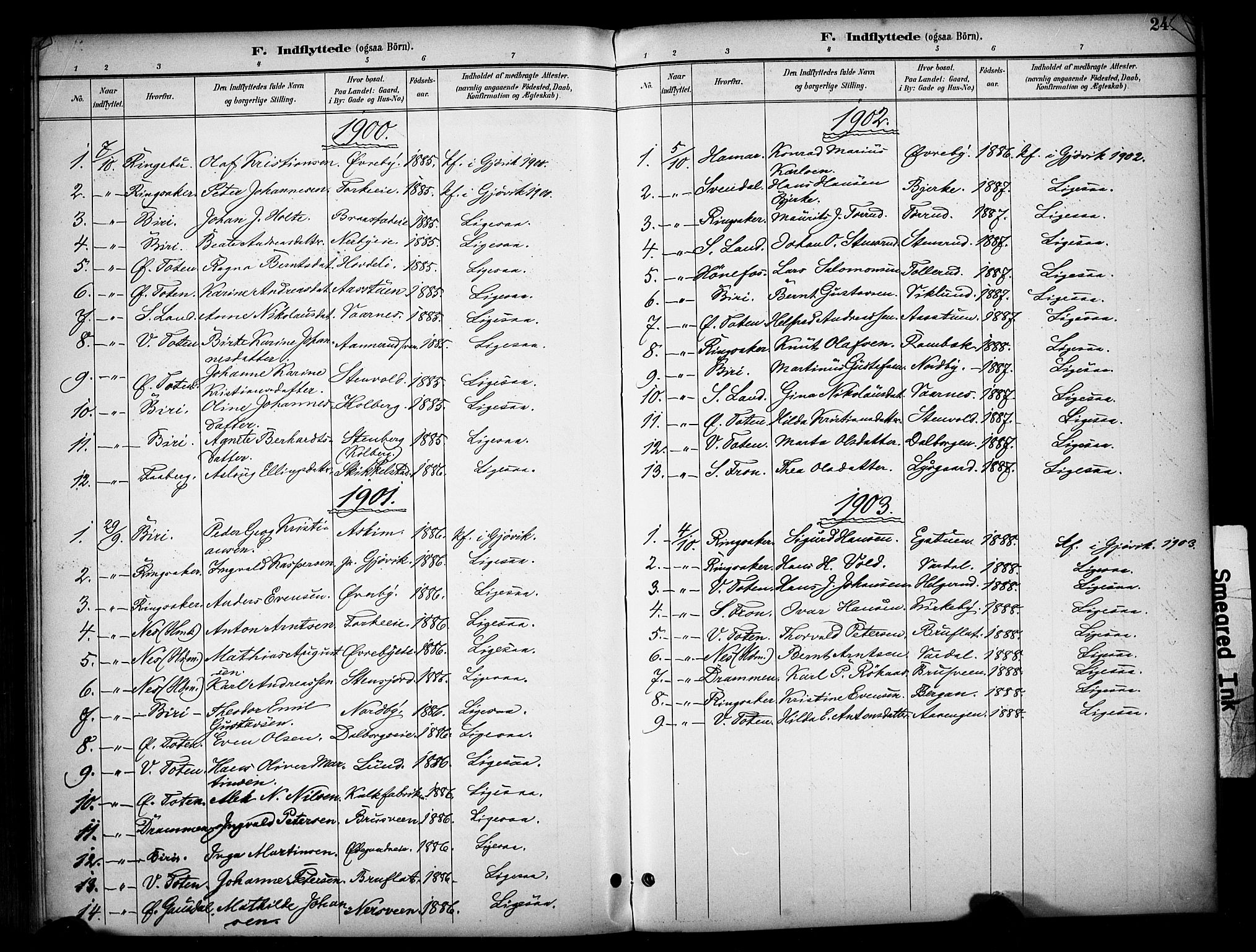 Vardal prestekontor, AV/SAH-PREST-100/H/Ha/Haa/L0012: Ministerialbok nr. 12, 1893-1904, s. 241