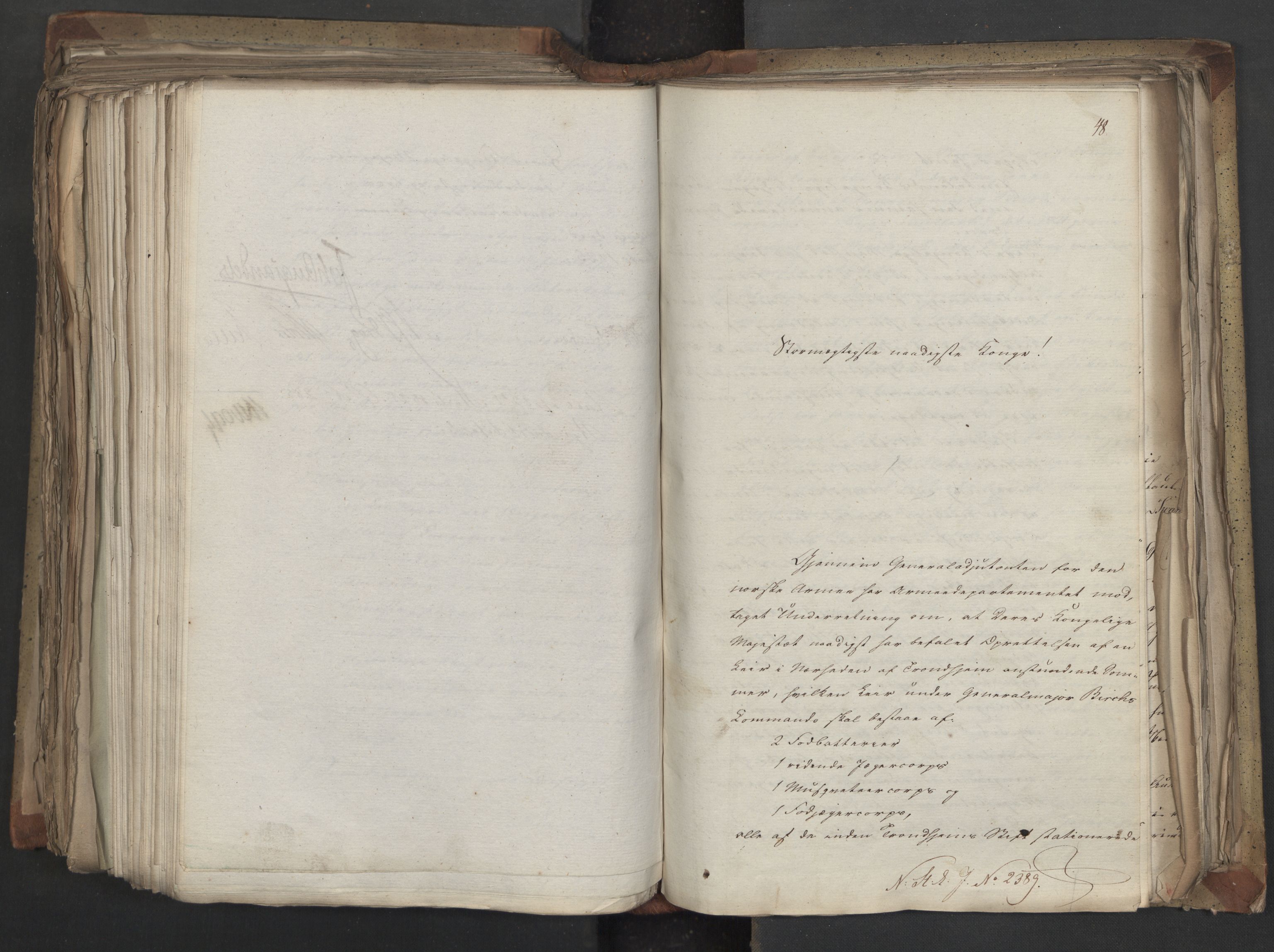 Statsrådsavdelingen i Stockholm, AV/RA-S-1003/D/Da/L0041: Regjeringsinnstillinger nr. 2204-2466, 1825, s. 502