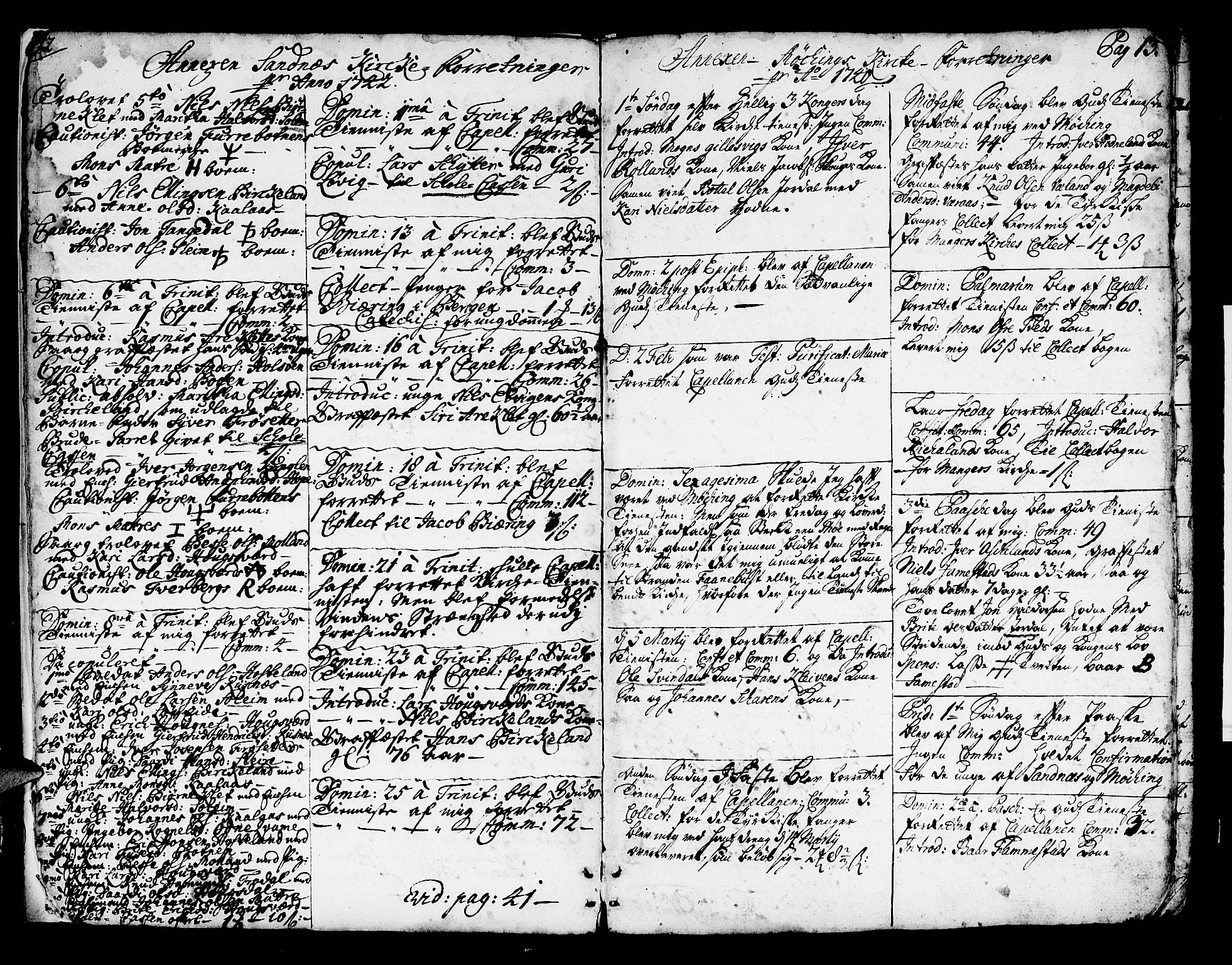 Lindås Sokneprestembete, SAB/A-76701/H/Haa: Ministerialbok nr. A 2, 1740-1748, s. 12-13