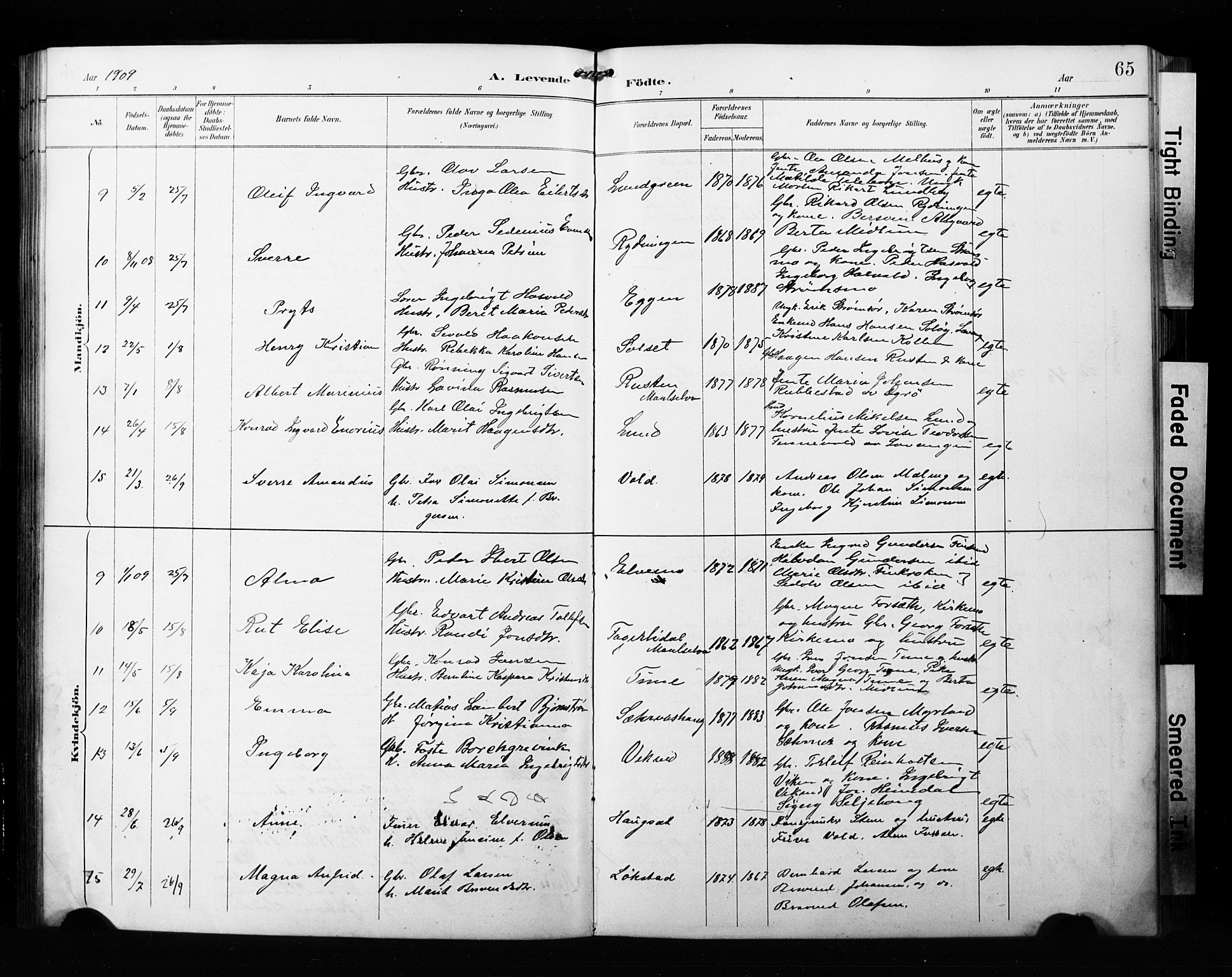 Målselv sokneprestembete, AV/SATØ-S-1311/G/Ga/Gab/L0008klokker: Klokkerbok nr. 8, 1895-1913, s. 65