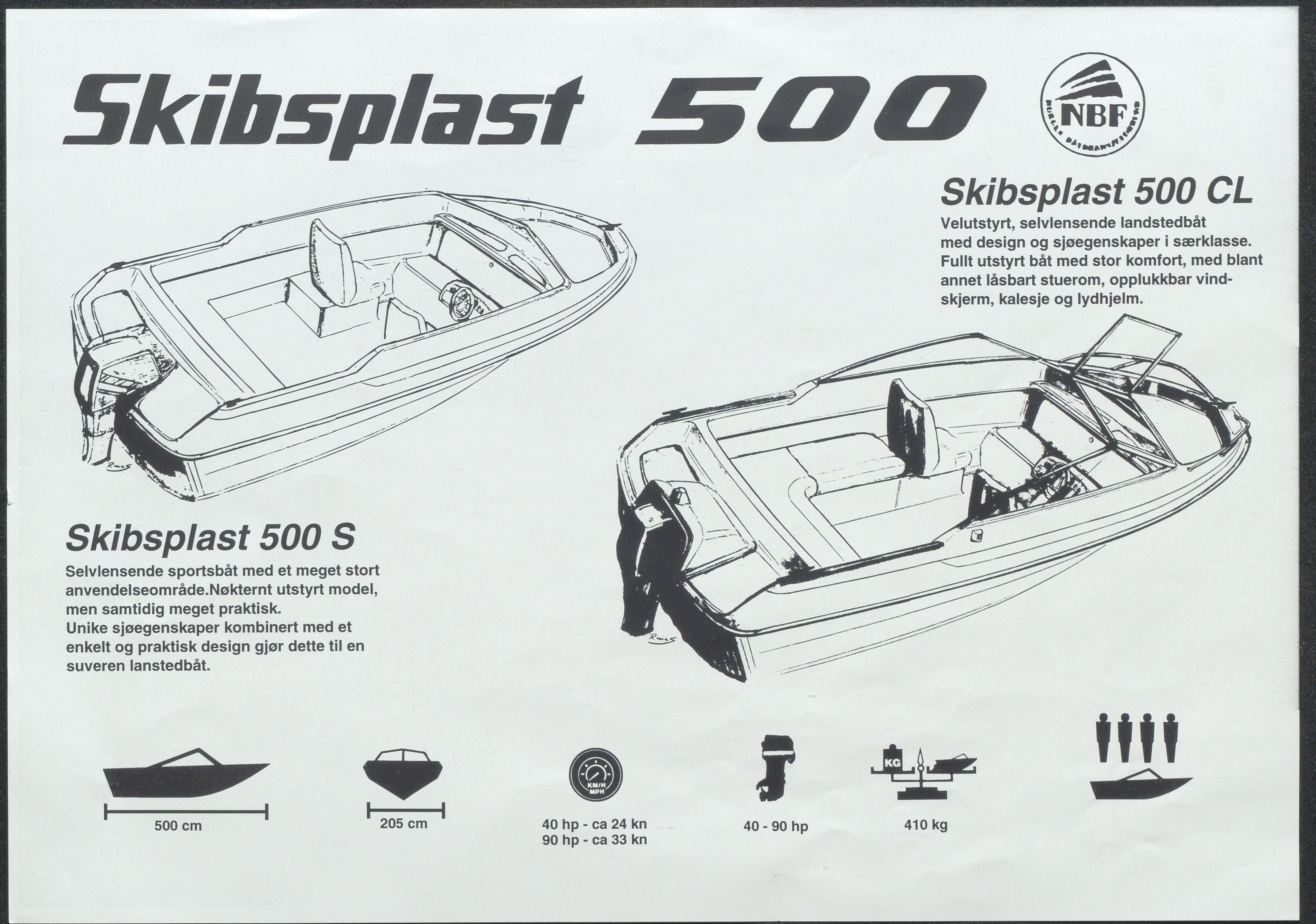 Skibsplast, AAKS/PA-2968/01/X/X01/L0002/0018: Brosjyrer / Skibsplast 500 (1994-2005), 1994-2005