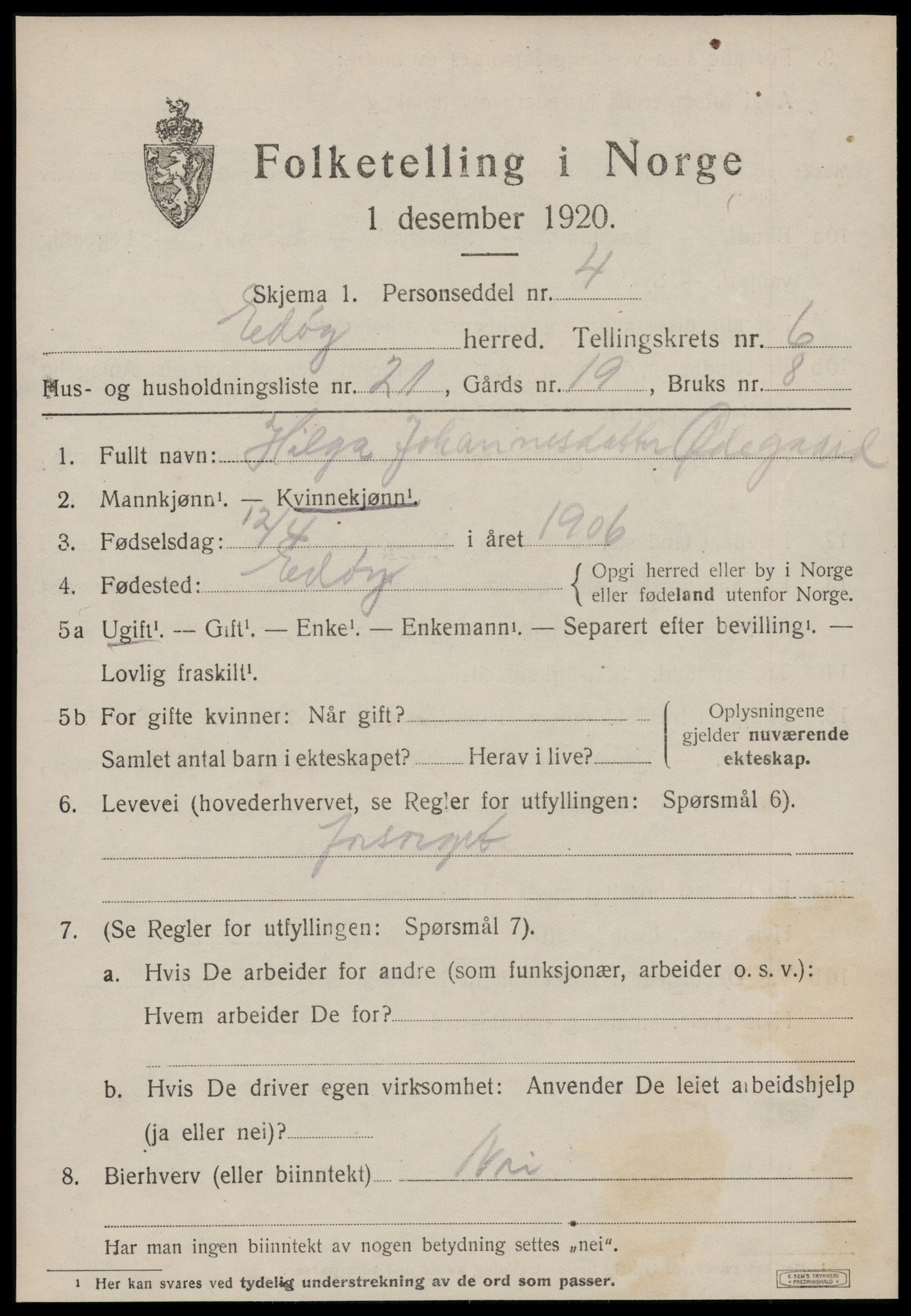 SAT, Folketelling 1920 for 1573 Edøy herred, 1920, s. 2024