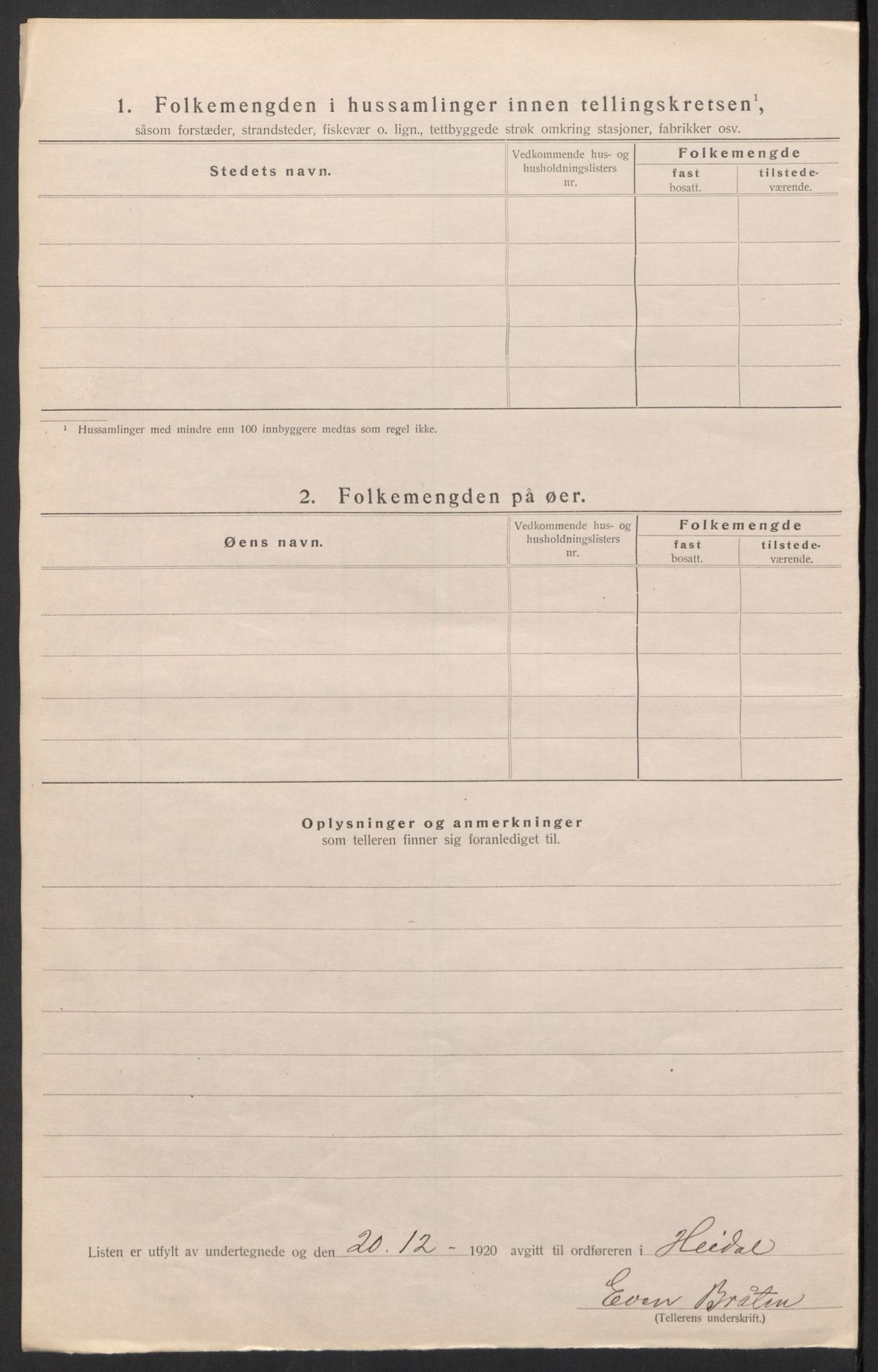 SAH, Folketelling 1920 for 0516 Heidal herred, 1920, s. 17