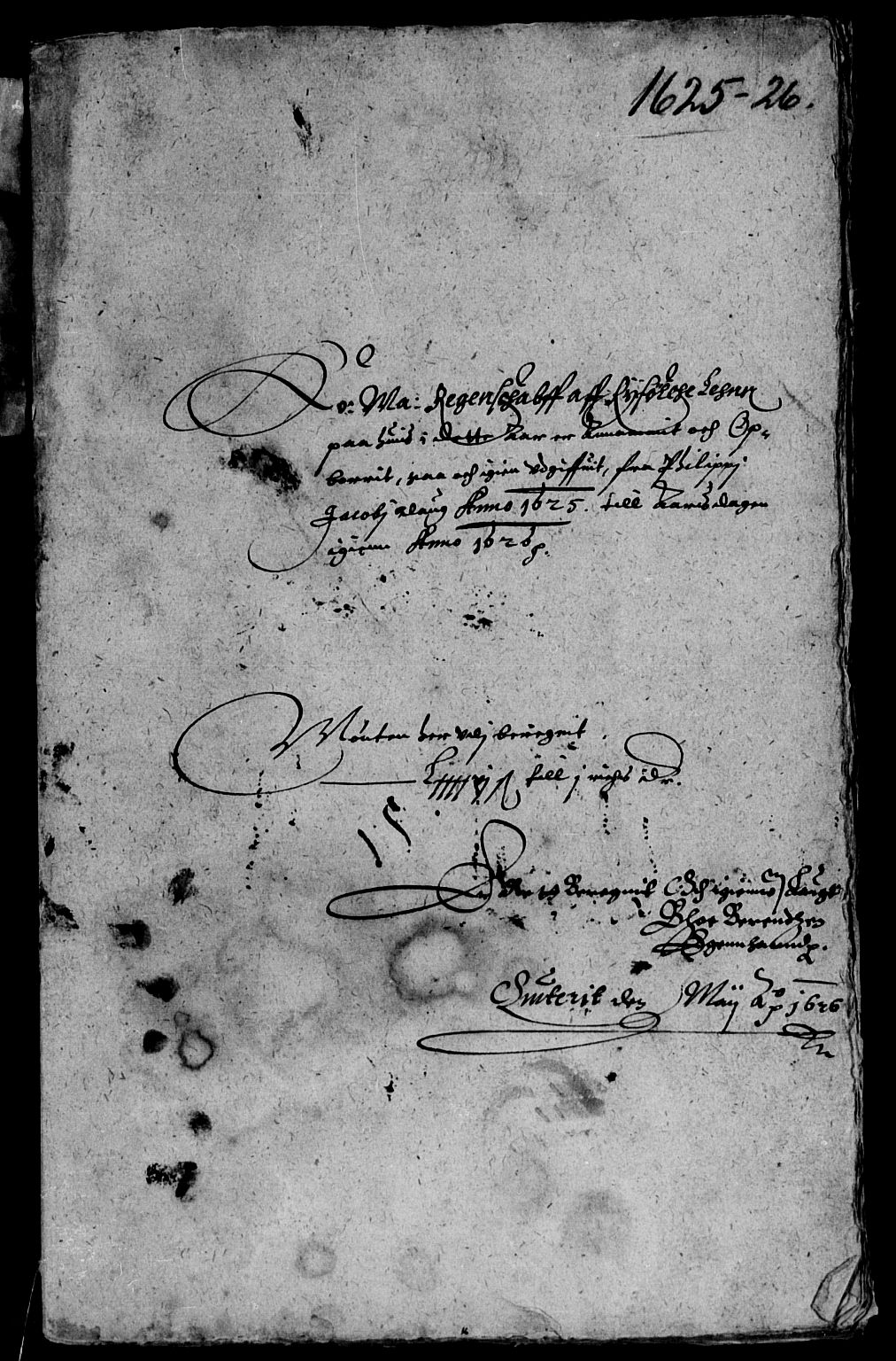 Rentekammeret inntil 1814, Reviderte regnskaper, Lensregnskaper, AV/RA-EA-5023/R/Rb/Rbs/L0011: Stavanger len, 1624-1627