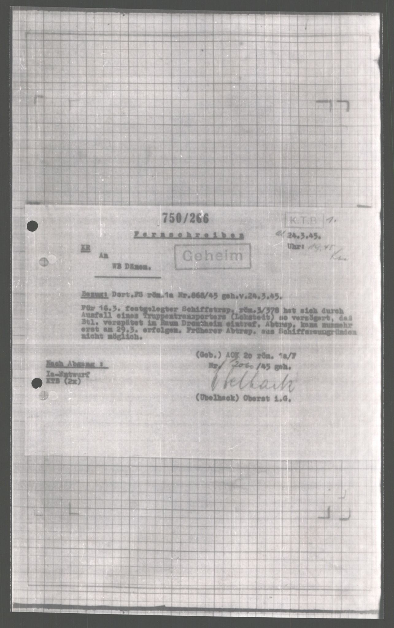 Forsvarets Overkommando. 2 kontor. Arkiv 11.4. Spredte tyske arkivsaker, AV/RA-RAFA-7031/D/Dar/Dara/L0004: Krigsdagbøker for 20. Gebirgs-Armee-Oberkommando (AOK 20), 1945, s. 182