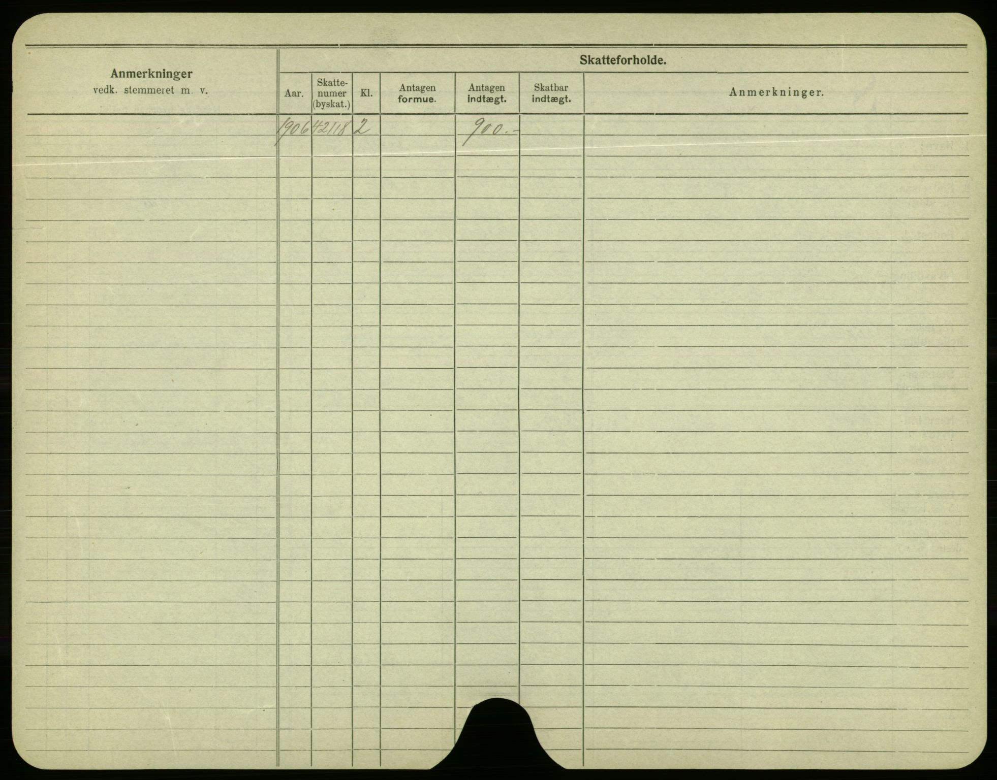 Oslo folkeregister, Registerkort, SAO/A-11715/F/Fa/Fac/L0004: Menn, 1906-1914, s. 1100b