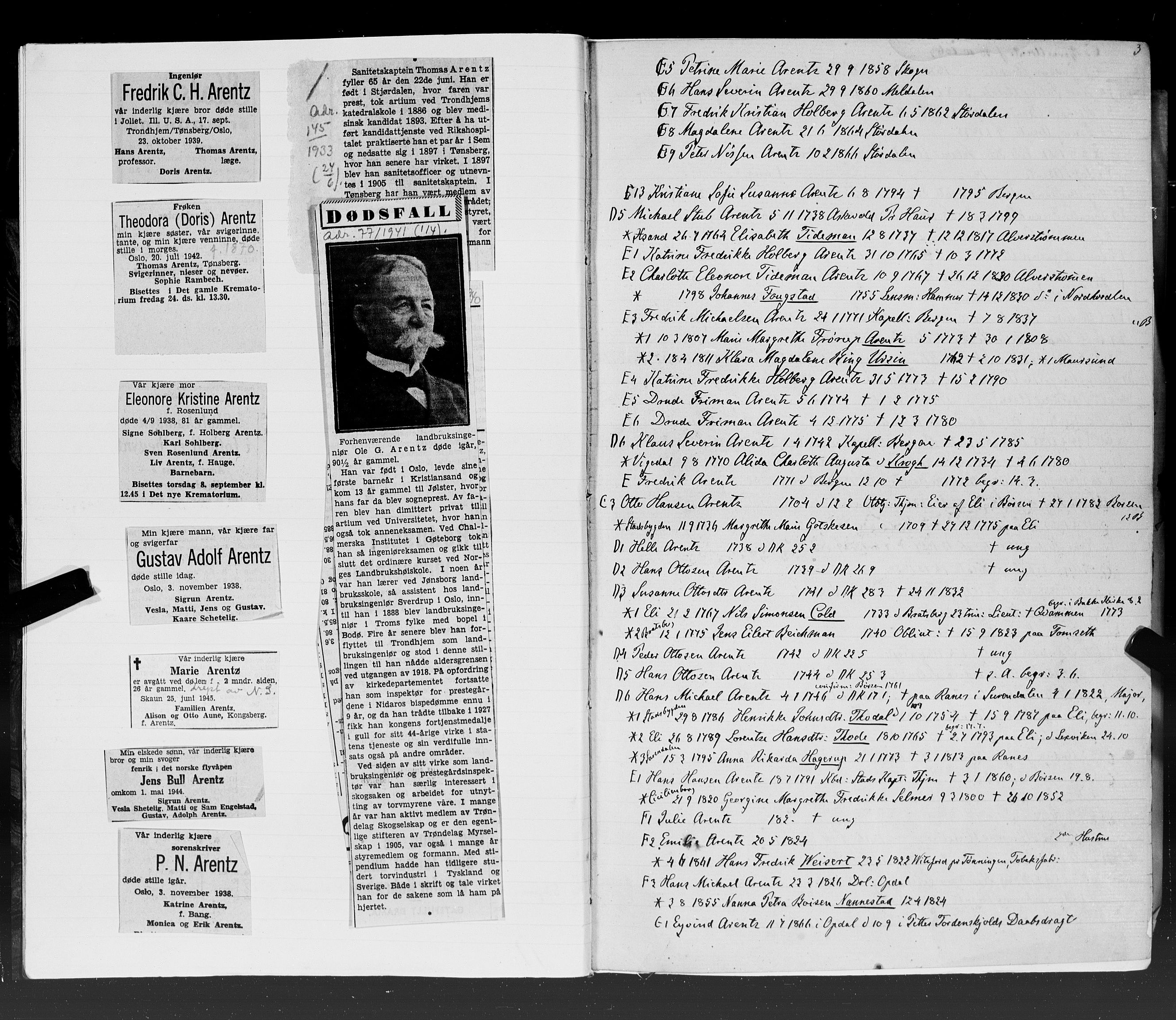 Hornemans samlinger, SAT/PA-X/A/L0015: A - K, 1600-1886