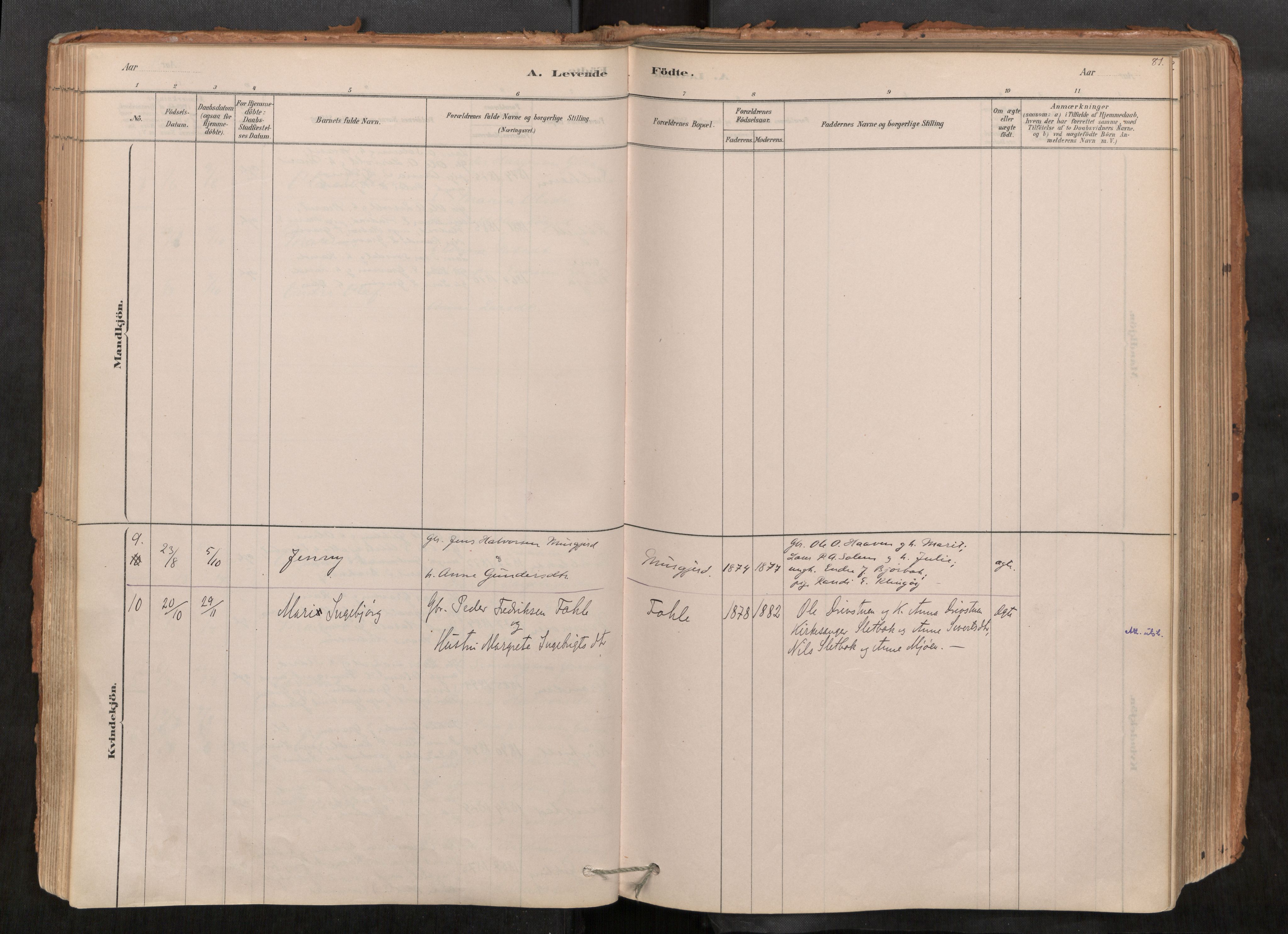 Sunndal sokneprestkontor, AV/SAT-A-1085/1/I/I1/I1a/L0001: Ministerialbok nr. 1, 1877-1914, s. 81