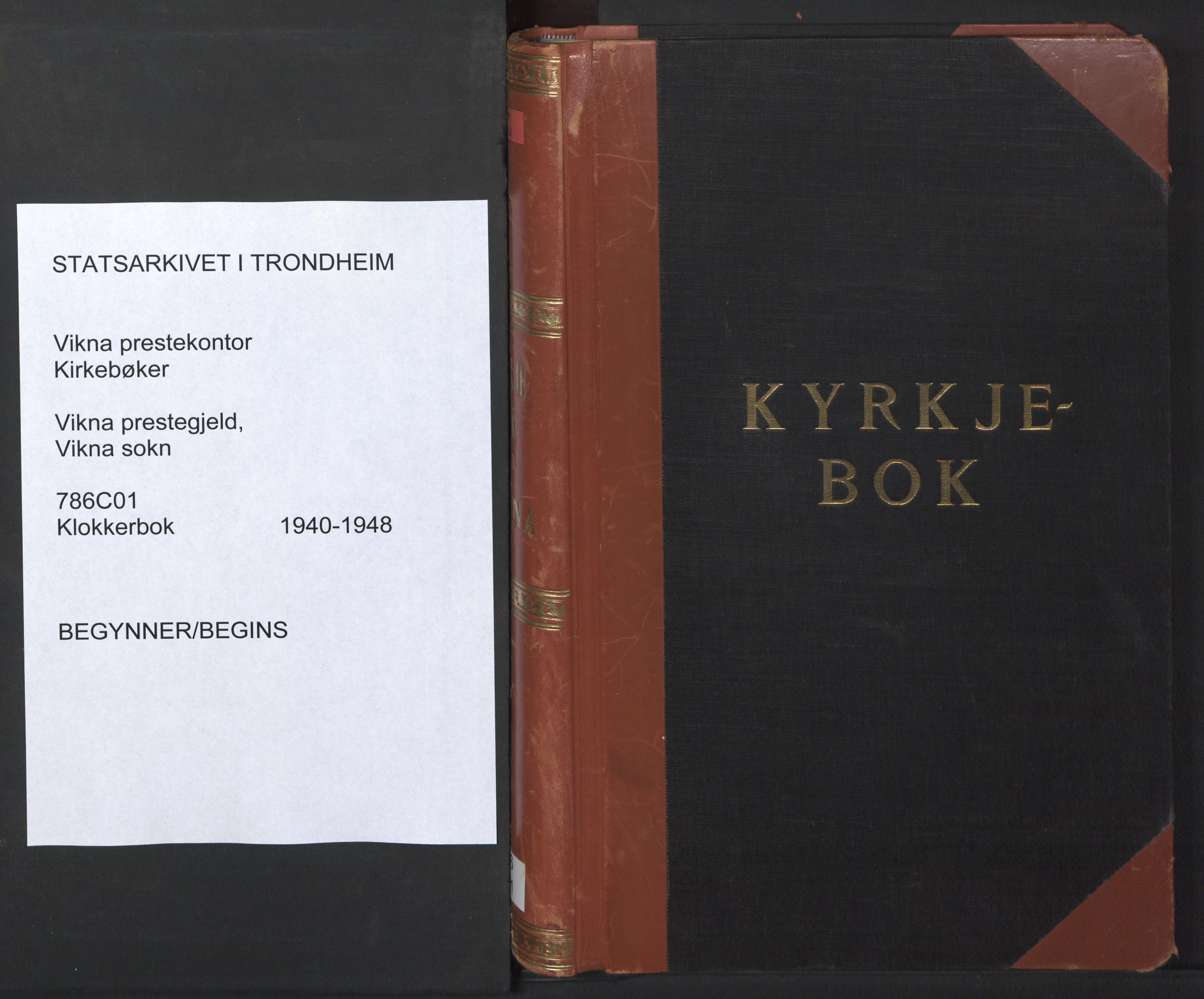 Ministerialprotokoller, klokkerbøker og fødselsregistre - Nord-Trøndelag, SAT/A-1458/786/L0689: Klokkerbok nr. 786C01, 1940-1948