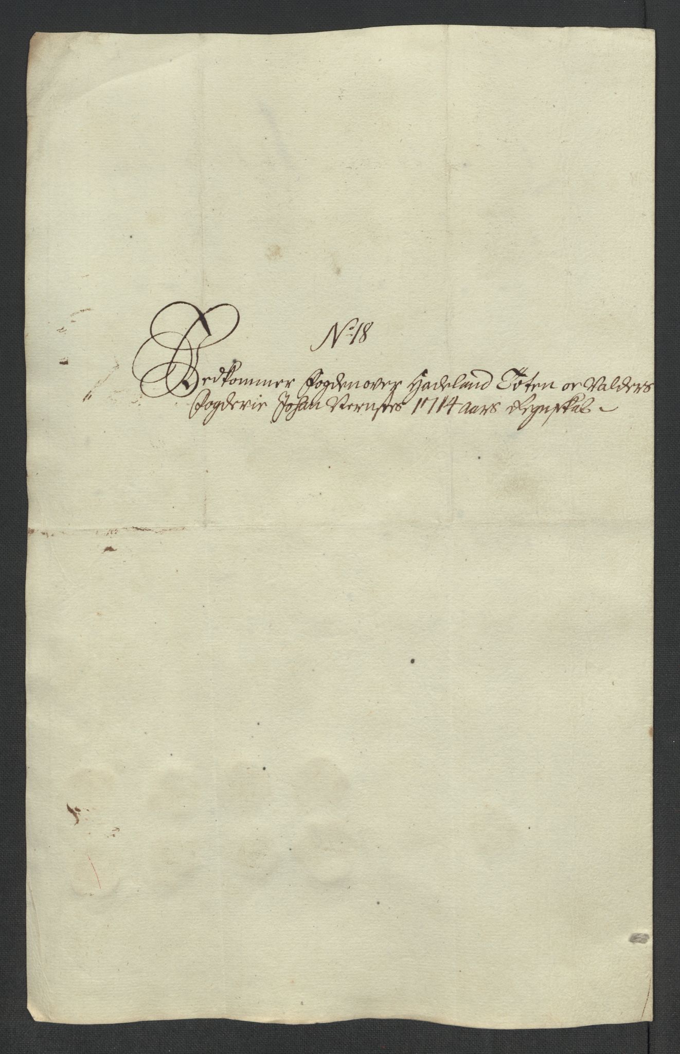 Rentekammeret inntil 1814, Reviderte regnskaper, Fogderegnskap, AV/RA-EA-4092/R18/L1313: Fogderegnskap Hadeland, Toten og Valdres, 1714, s. 189