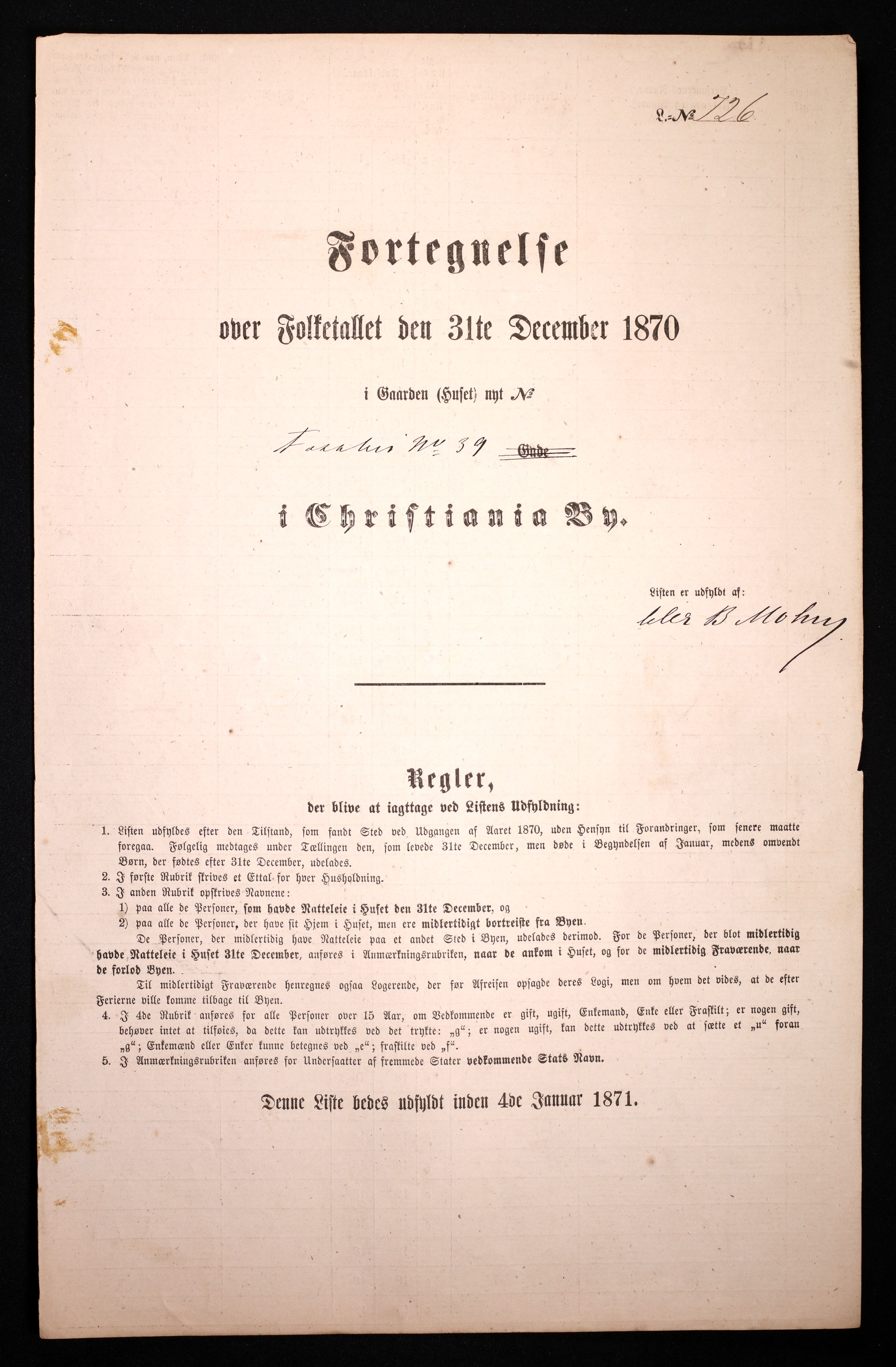 RA, Folketelling 1870 for 0301 Kristiania kjøpstad, 1870, s. 954