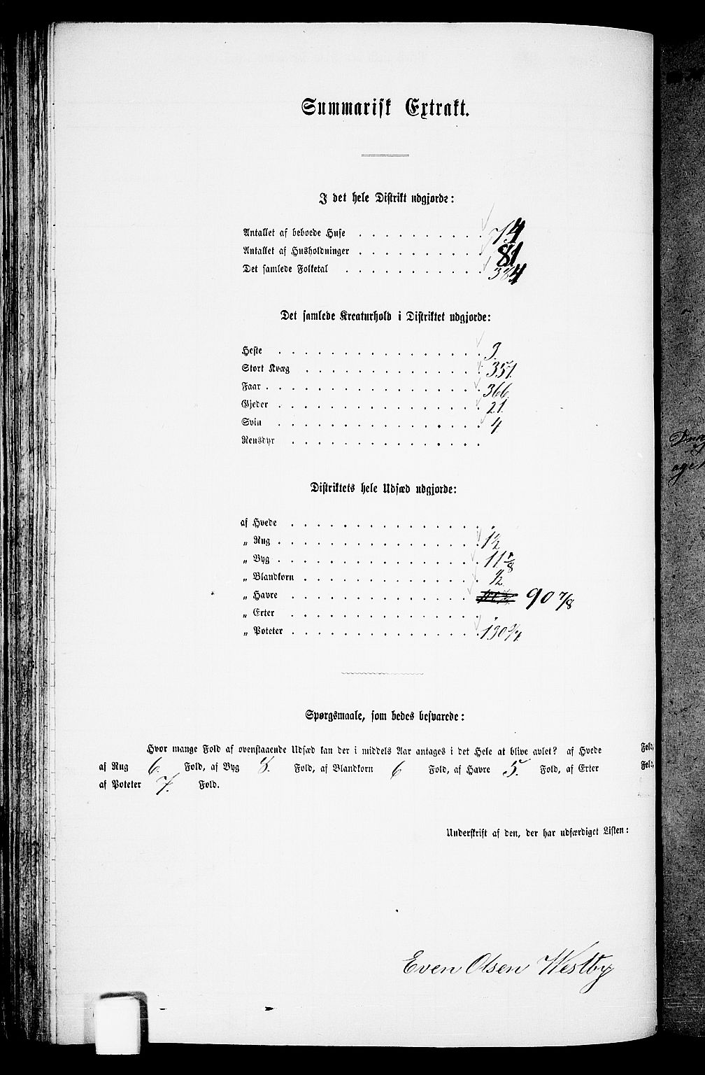 RA, Folketelling 1865 for 1032P Lyngdal prestegjeld, 1865, s. 128