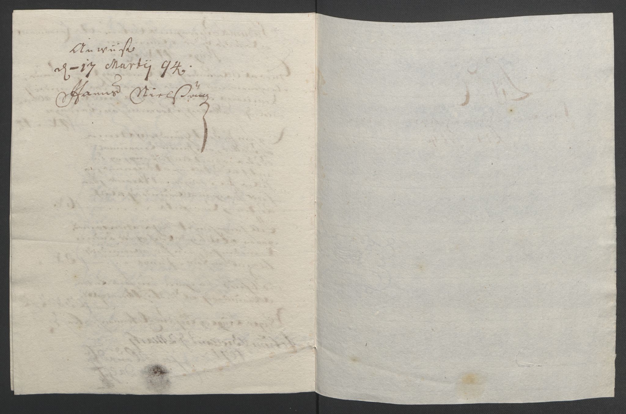 Rentekammeret inntil 1814, Reviderte regnskaper, Fogderegnskap, AV/RA-EA-4092/R48/L2974: Fogderegnskap Sunnhordland og Hardanger, 1693, s. 97