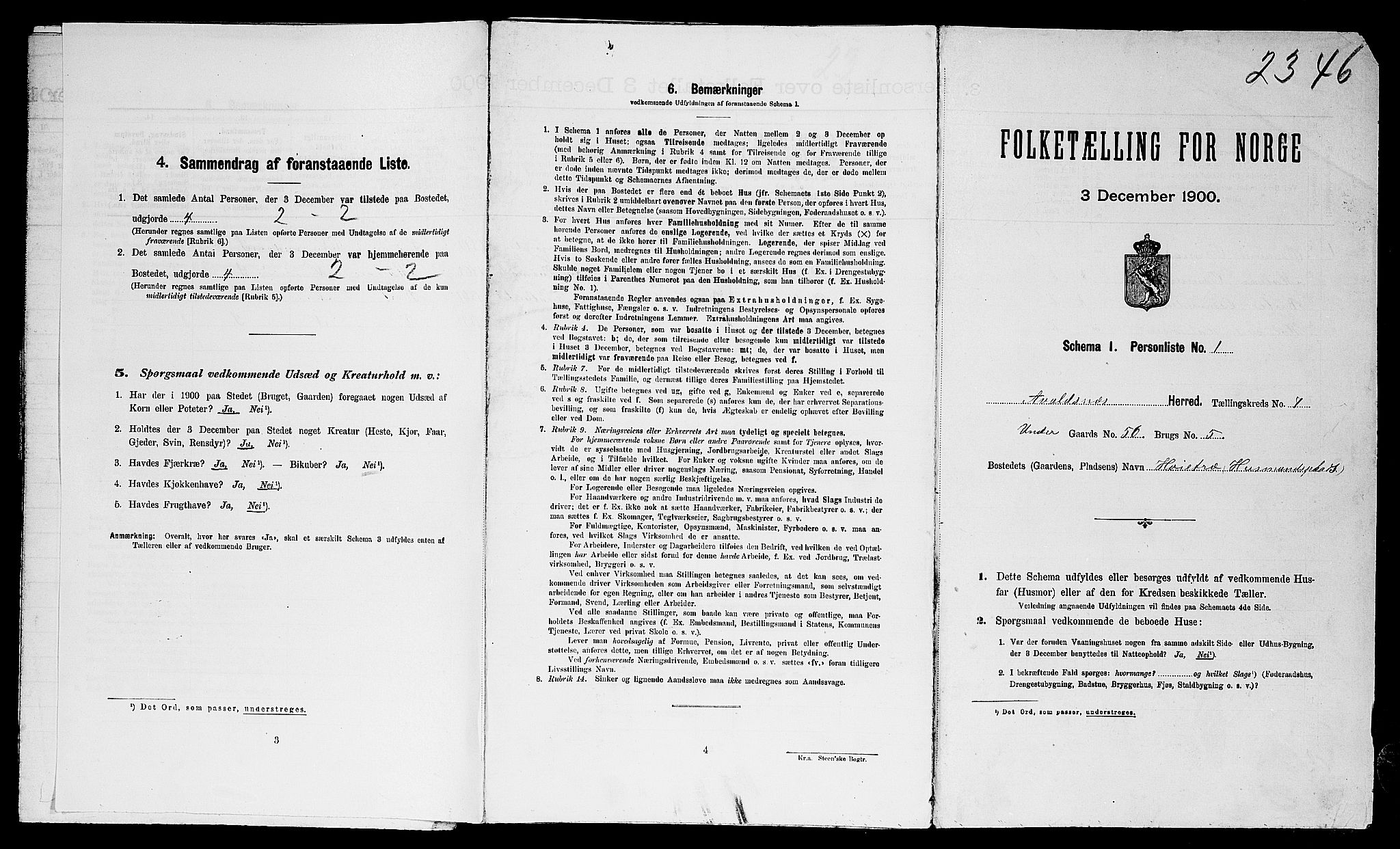 SAST, Folketelling 1900 for 1147 Avaldsnes herred, 1900, s. 1478