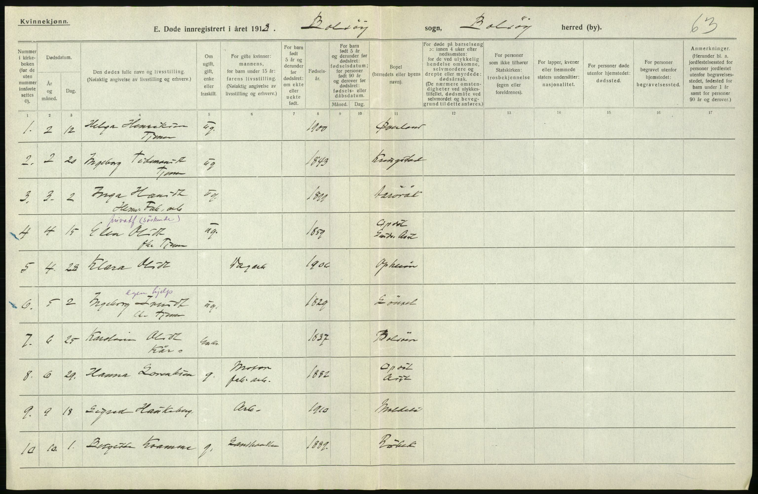 Statistisk sentralbyrå, Sosiodemografiske emner, Befolkning, AV/RA-S-2228/D/Df/Dfb/Dfbh/L0045: Møre fylke: Døde. Bygder og byer., 1918, s. 150