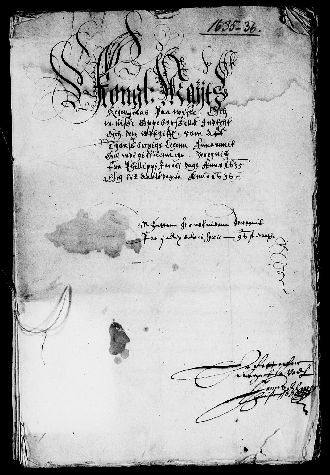 Rentekammeret inntil 1814, Reviderte regnskaper, Lensregnskaper, AV/RA-EA-5023/R/Rb/Rbo/L0015: Tønsberg len, 1633-1636