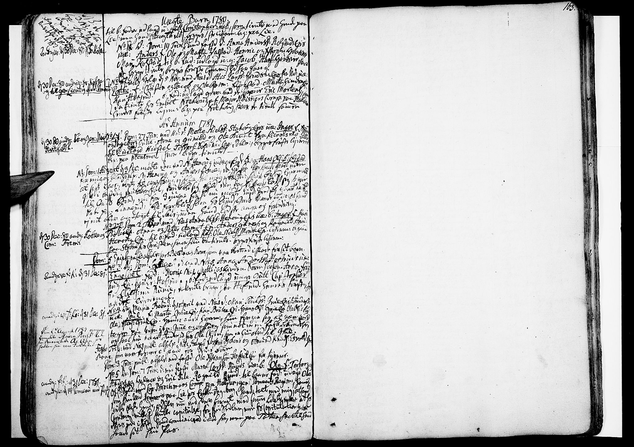 Nes prestekontor Kirkebøker, SAO/A-10410/F/Fa/L0003: Ministerialbok nr. I 3, 1734-1781, s. 163