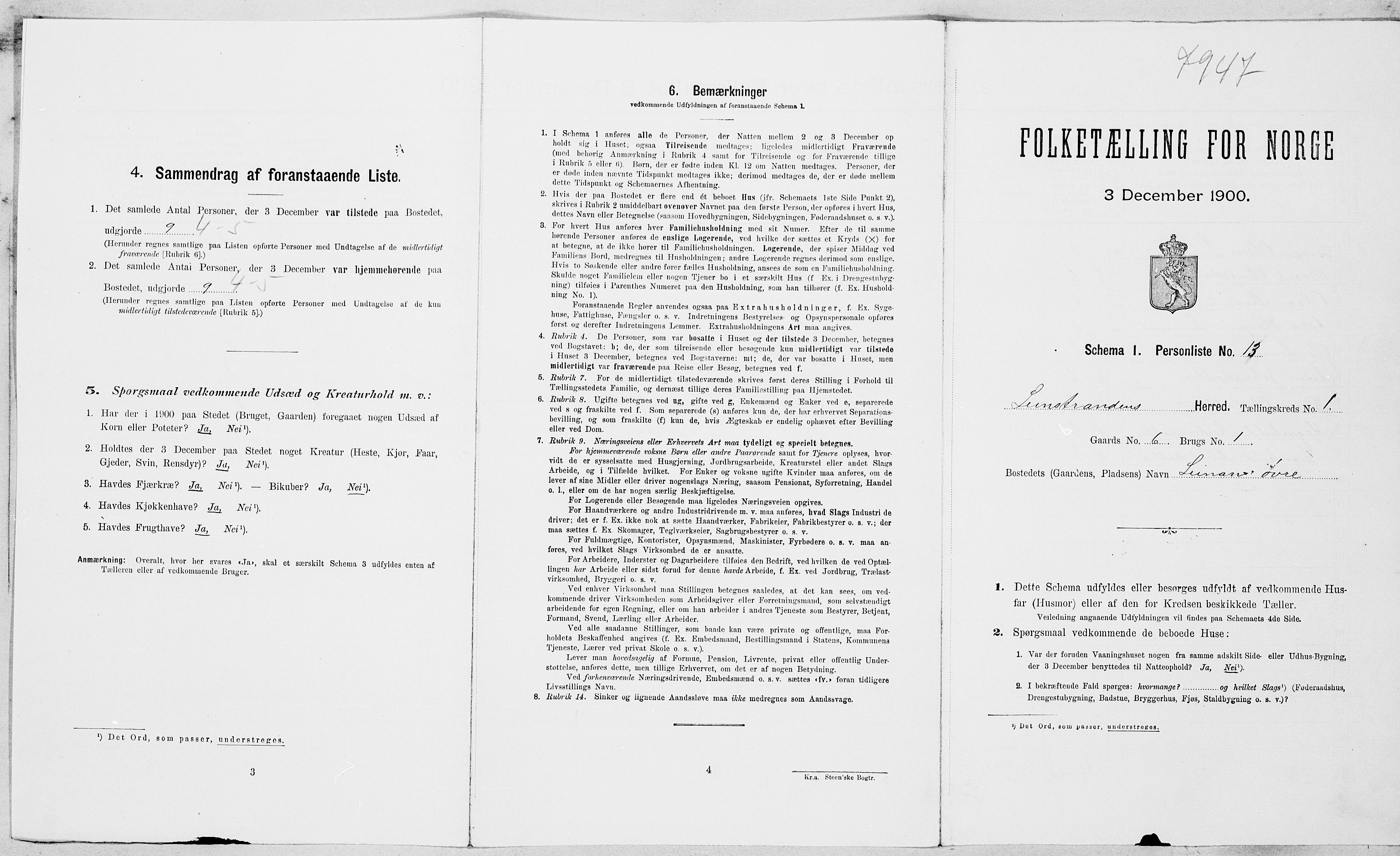 SAT, Folketelling 1900 for 1654 Leinstrand herred, 1900, s. 52