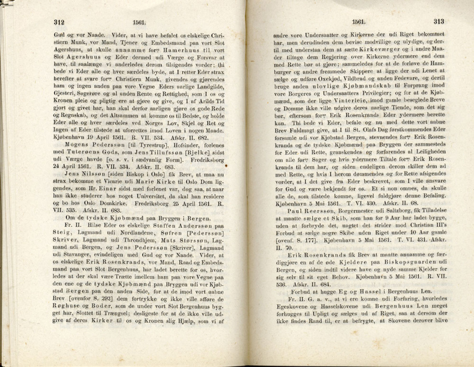 Publikasjoner utgitt av Det Norske Historiske Kildeskriftfond, PUBL/-/-/-: Norske Rigs-Registranter, bind 1, 1523-1571, s. 312-313