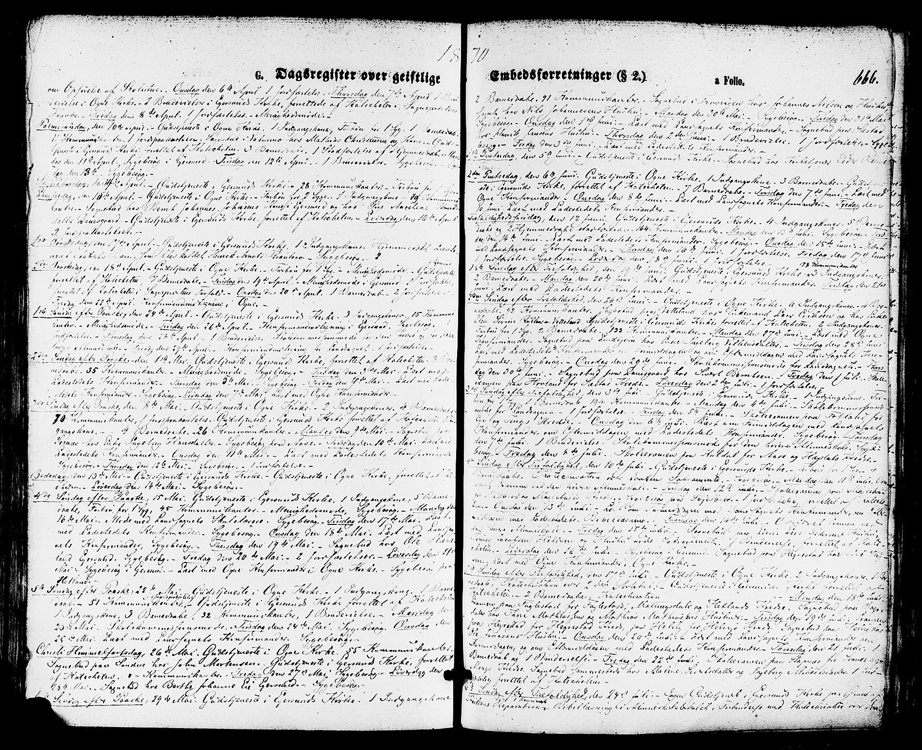 Eigersund sokneprestkontor, SAST/A-101807/S08/L0014: Ministerialbok nr. A 13, 1866-1878, s. 666