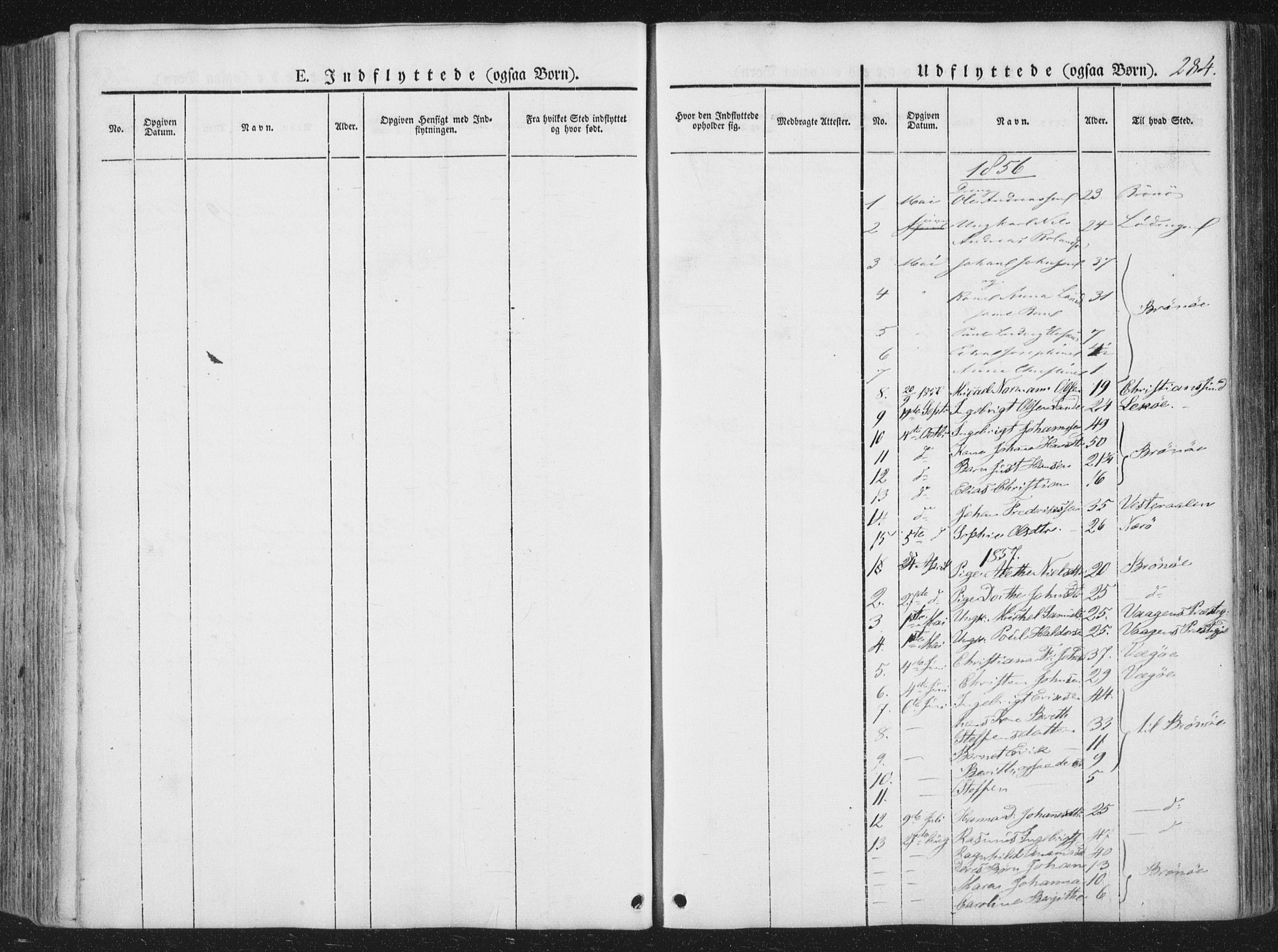 Ministerialprotokoller, klokkerbøker og fødselsregistre - Nordland, SAT/A-1459/810/L0144: Ministerialbok nr. 810A07 /1, 1841-1862, s. 284