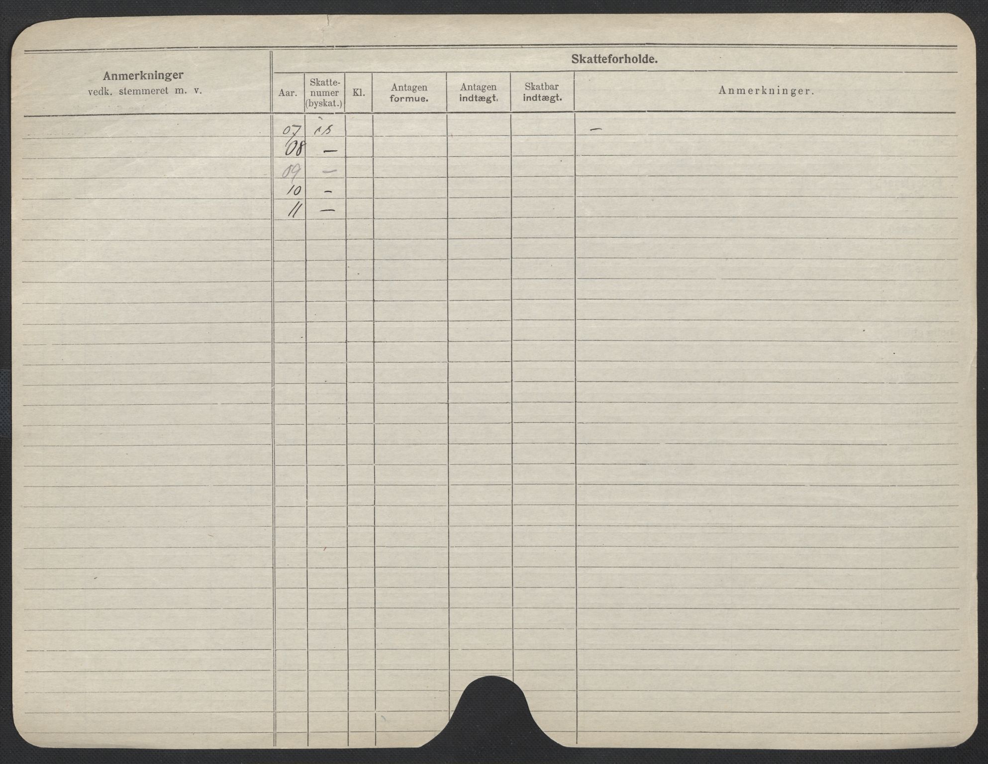 Oslo folkeregister, Registerkort, SAO/A-11715/F/Fa/Fac/L0013: Kvinner, 1906-1914, s. 501b