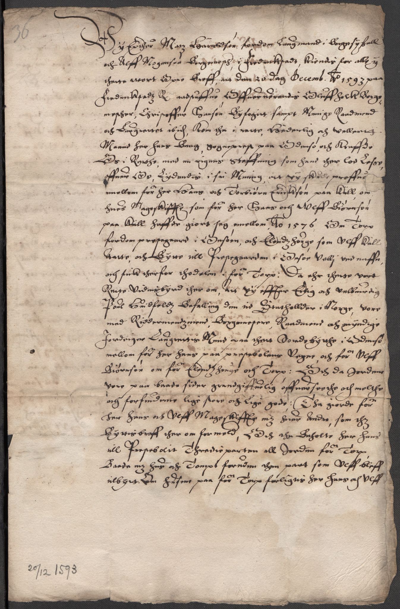 Riksarkivets diplomsamling, AV/RA-EA-5965/F15/L0002: Prestearkiv - Østfold, 1572-1683, s. 191