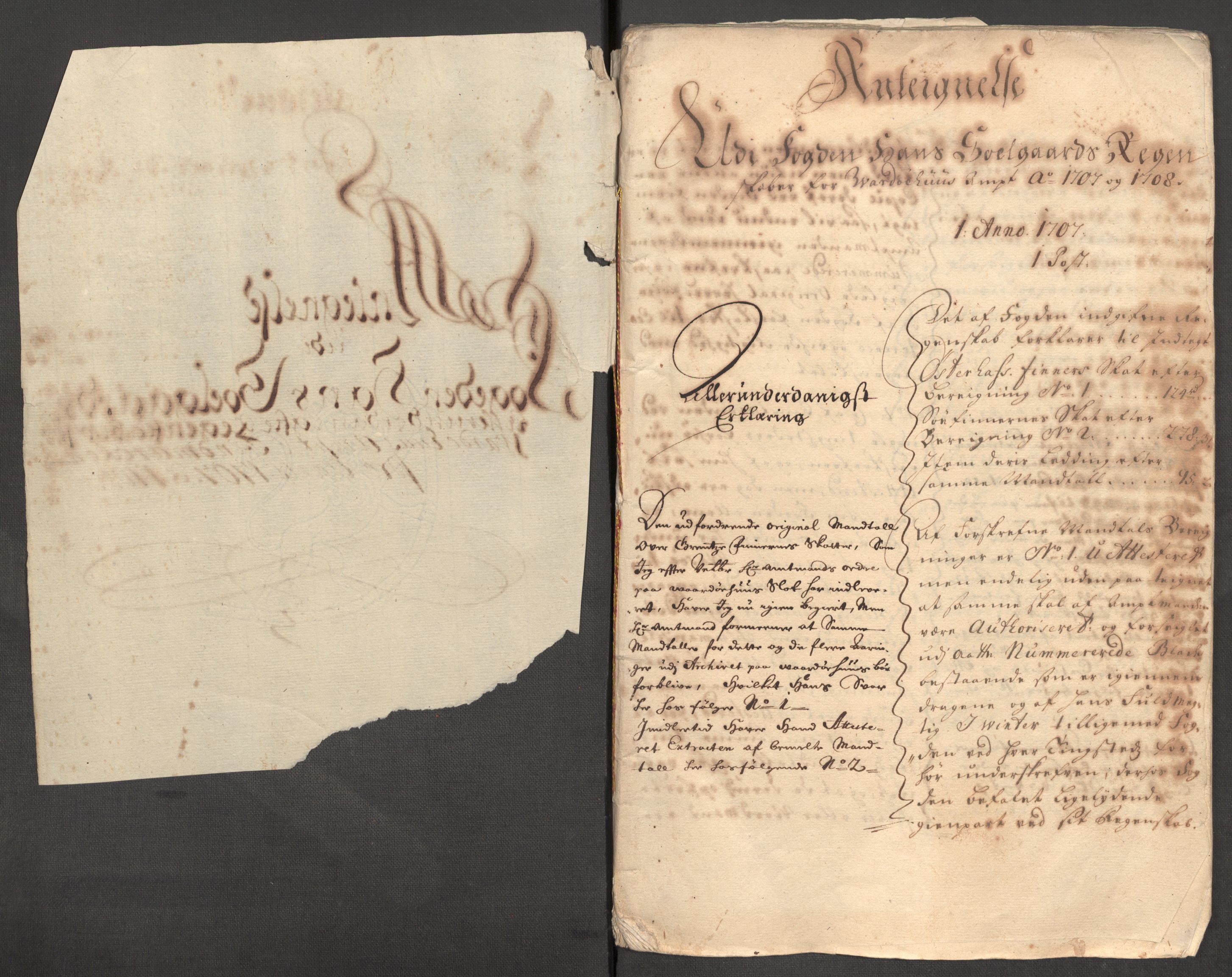 Rentekammeret inntil 1814, Reviderte regnskaper, Fogderegnskap, AV/RA-EA-4092/R69/L4854: Fogderegnskap Finnmark/Vardøhus, 1707-1708, s. 242