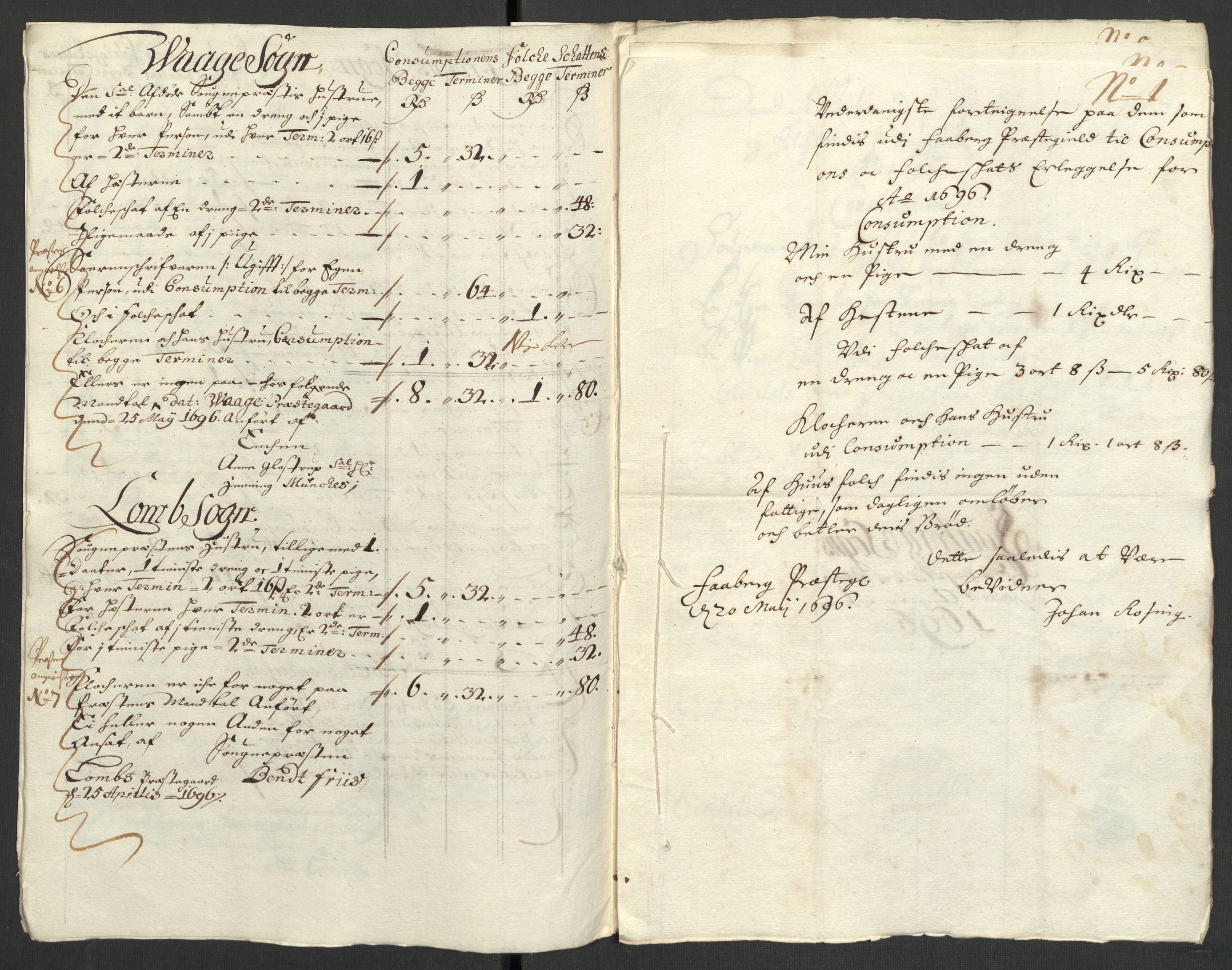 Rentekammeret inntil 1814, Reviderte regnskaper, Fogderegnskap, AV/RA-EA-4092/R17/L1170: Fogderegnskap Gudbrandsdal, 1696-1697, s. 132