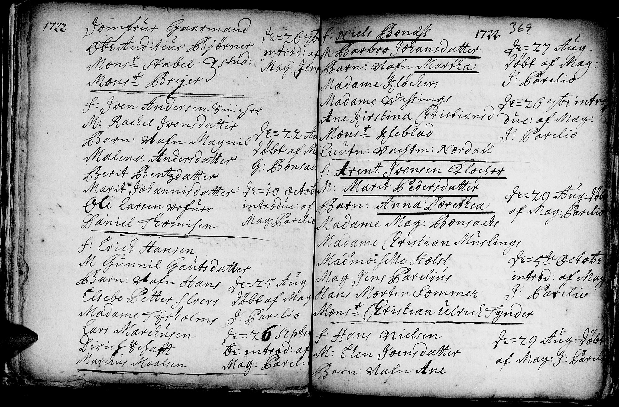 Ministerialprotokoller, klokkerbøker og fødselsregistre - Sør-Trøndelag, AV/SAT-A-1456/601/L0035: Ministerialbok nr. 601A03, 1713-1728, s. 369