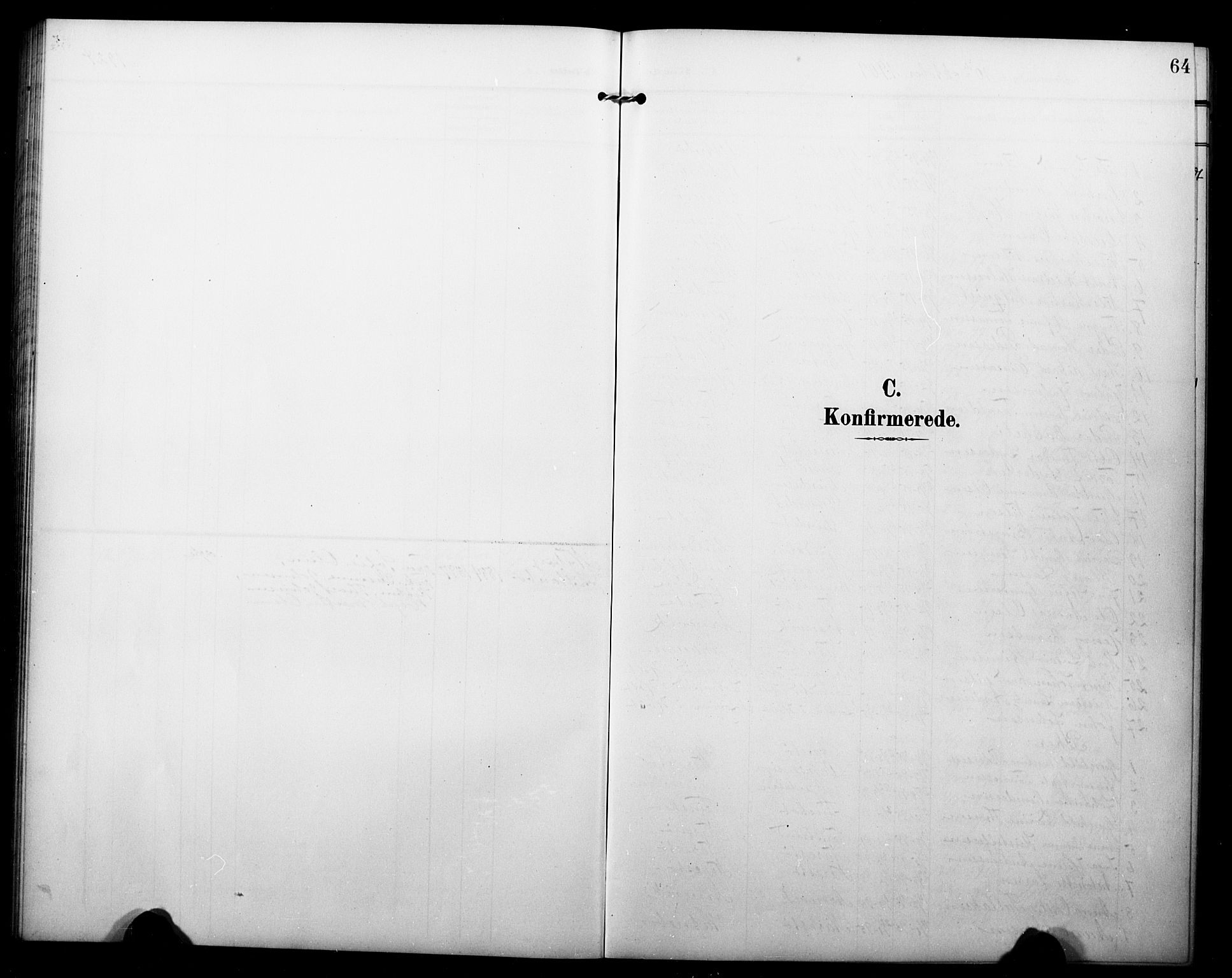 Dypvåg sokneprestkontor, SAK/1111-0007/F/Fb/Fbb/L0005: Klokkerbok nr. B 5, 1905-1924, s. 64