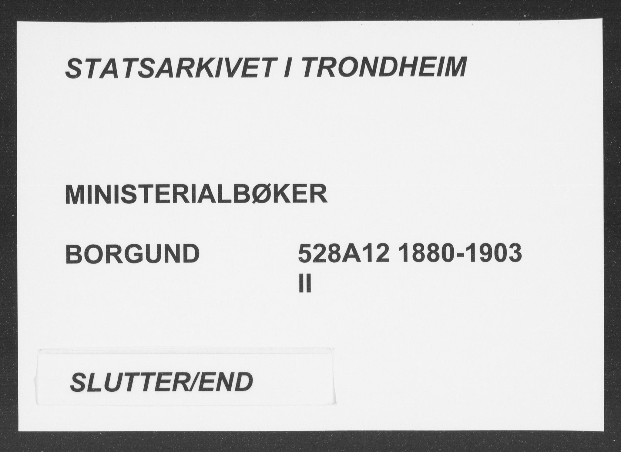 Ministerialprotokoller, klokkerbøker og fødselsregistre - Møre og Romsdal, AV/SAT-A-1454/528/L0402: Ministerialbok nr. 528A12II, 1880-1903