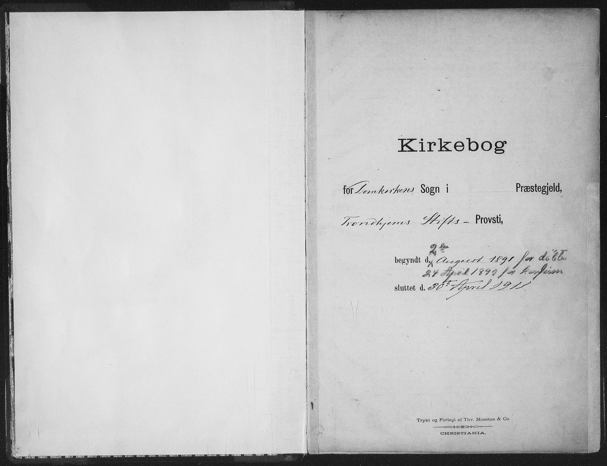 Ministerialprotokoller, klokkerbøker og fødselsregistre - Sør-Trøndelag, SAT/A-1456/601/L0062: Ministerialbok nr. 601A30, 1891-1911
