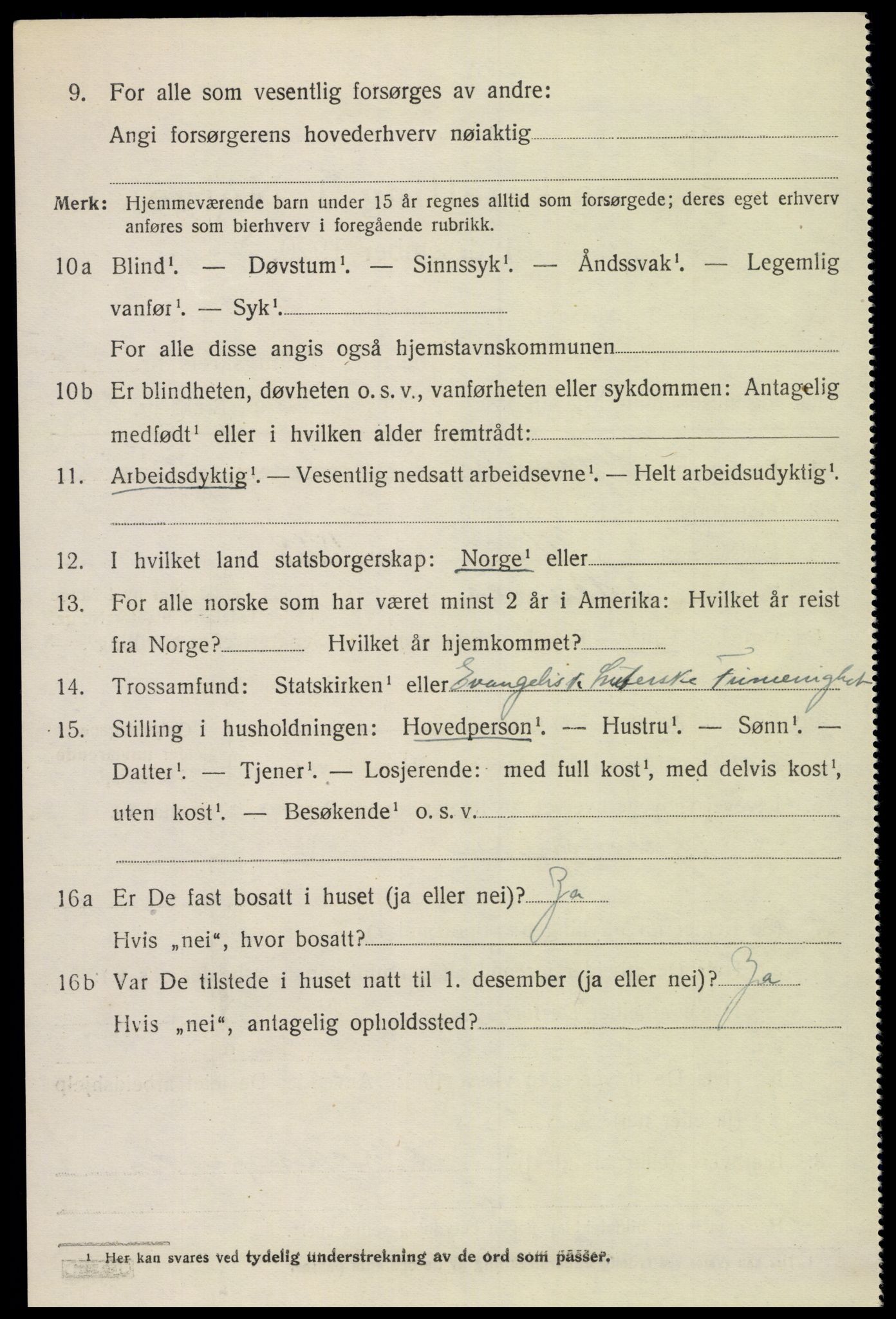 SAK, Folketelling 1920 for 1013 Tveit herred, 1920, s. 3181