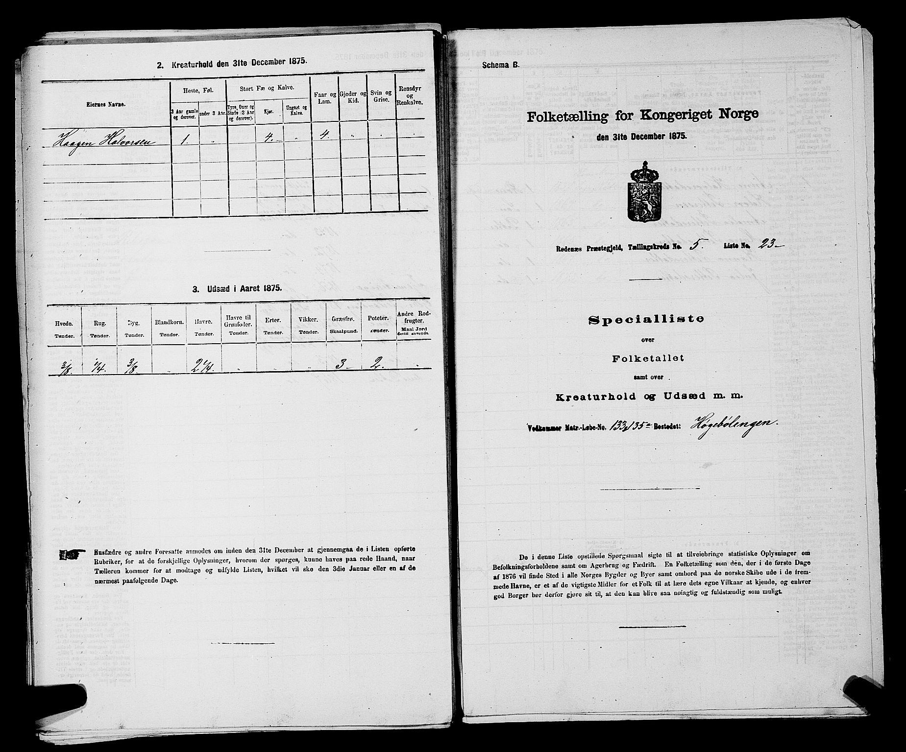 RA, Folketelling 1875 for 0120P Rødenes prestegjeld, 1875, s. 761