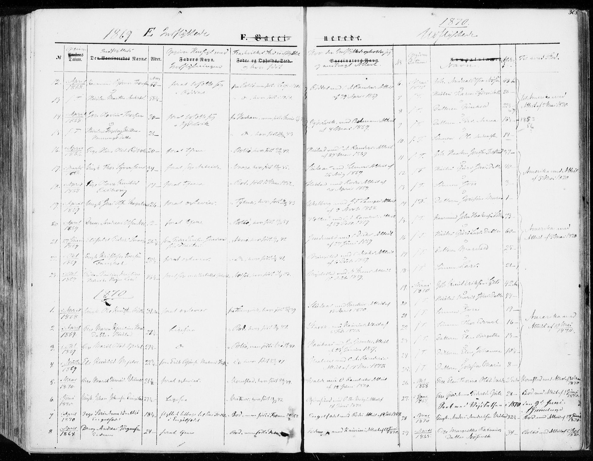 Ministerialprotokoller, klokkerbøker og fødselsregistre - Møre og Romsdal, AV/SAT-A-1454/565/L0748: Ministerialbok nr. 565A02, 1845-1872, s. 303