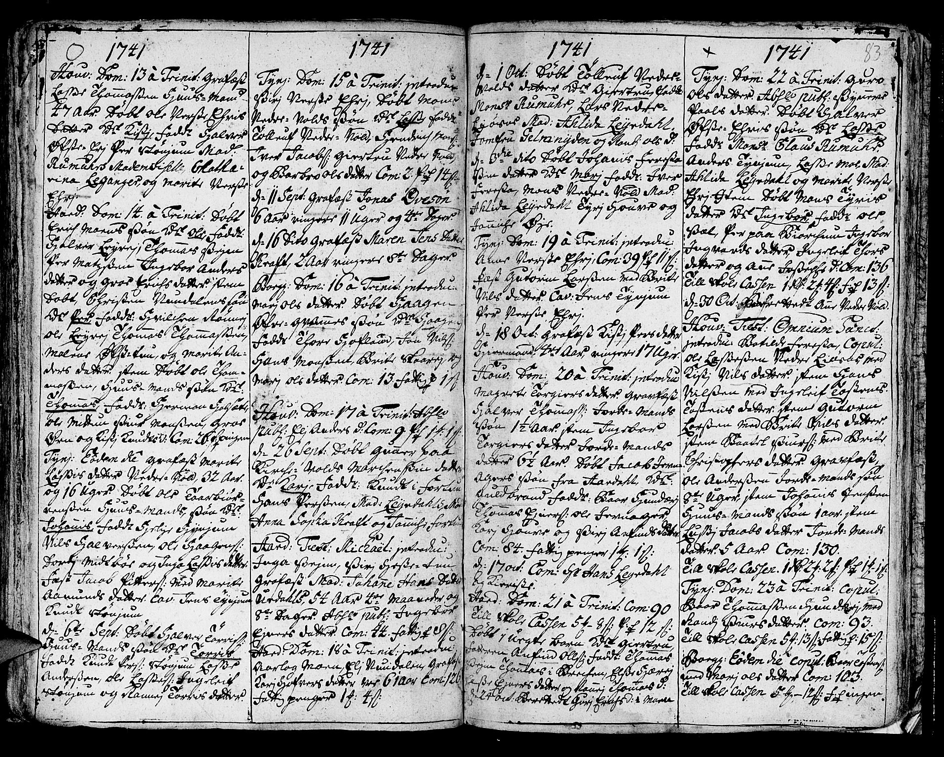 Lærdal sokneprestembete, SAB/A-81201: Ministerialbok nr. A 1, 1711-1752, s. 83
