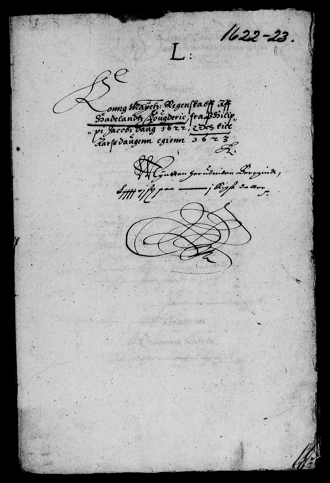 Rentekammeret inntil 1814, Reviderte regnskaper, Lensregnskaper, RA/EA-5023/R/Rb/Rba/L0061: Akershus len, 1622-1623