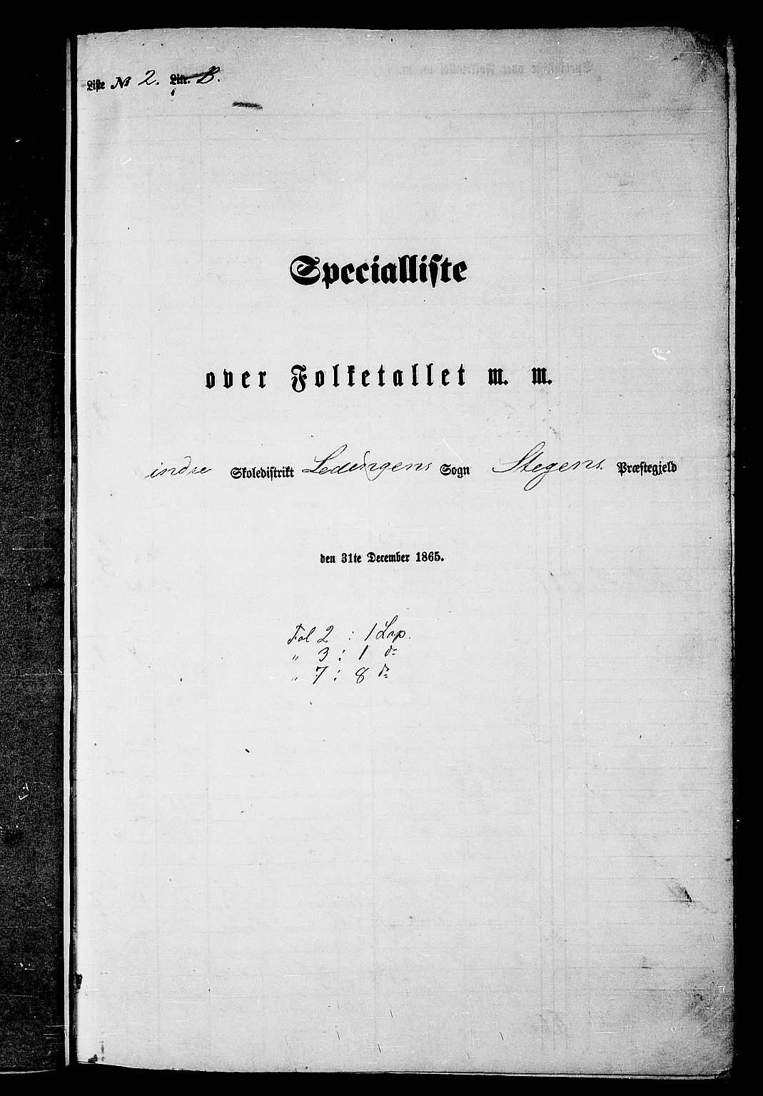 RA, Folketelling 1865 for 1848P Steigen prestegjeld, 1865, s. 20