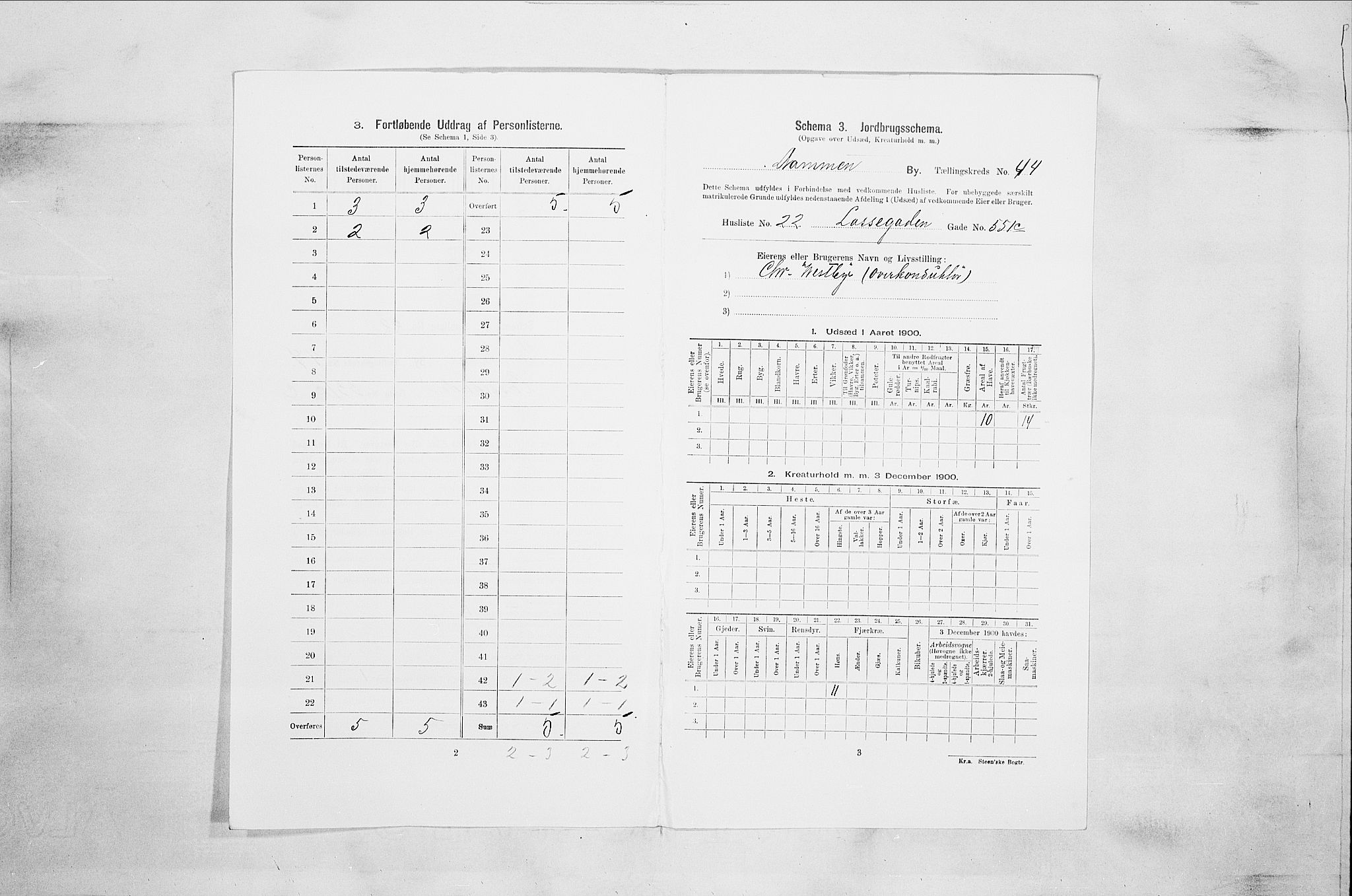 RA, Folketelling 1900 for 0602 Drammen kjøpstad, 1900, s. 7581