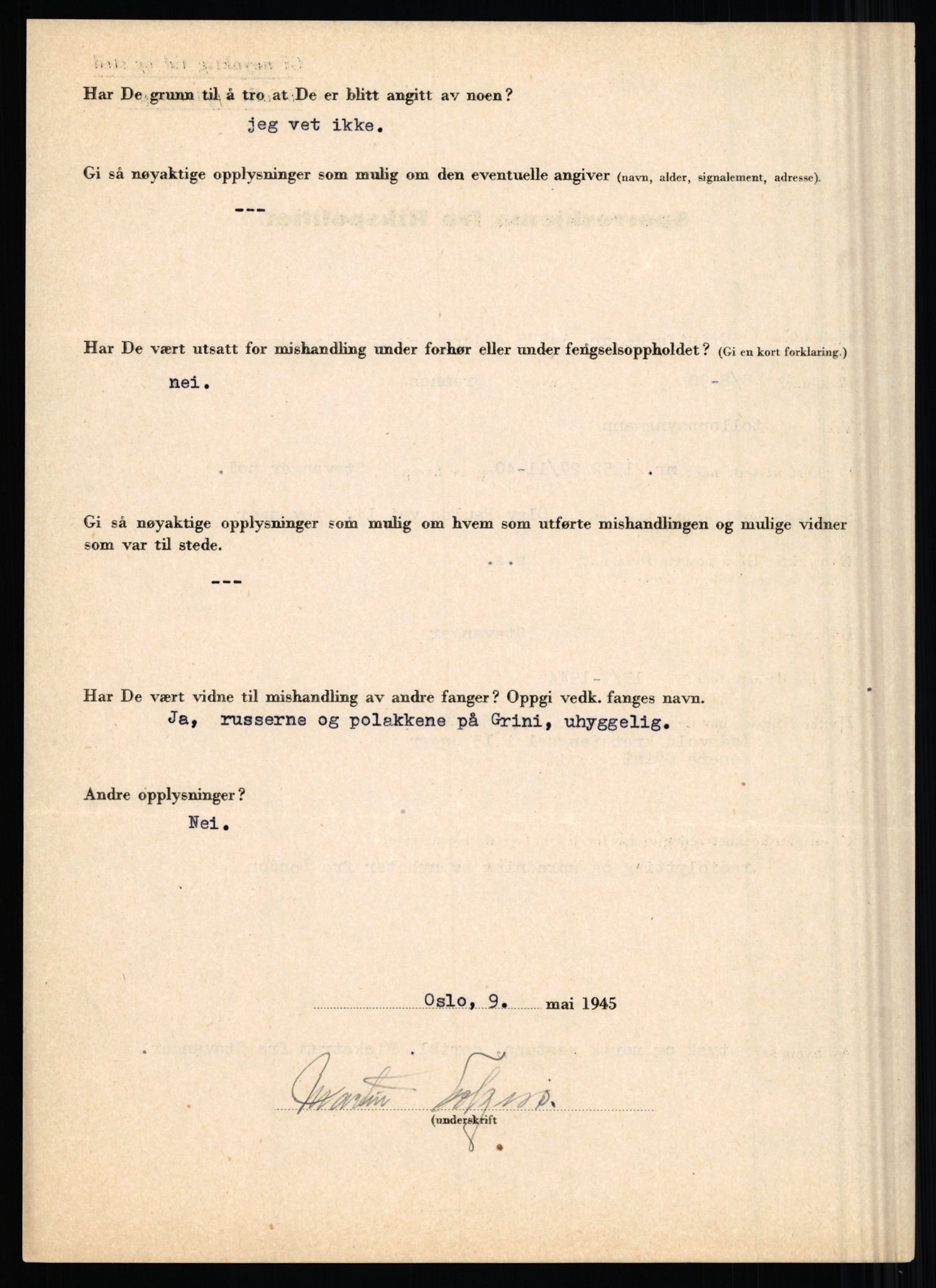 Rikspolitisjefen, AV/RA-S-1560/L/L0004: Eriksen, Alf - Geving, Øivind, 1940-1945, s. 624