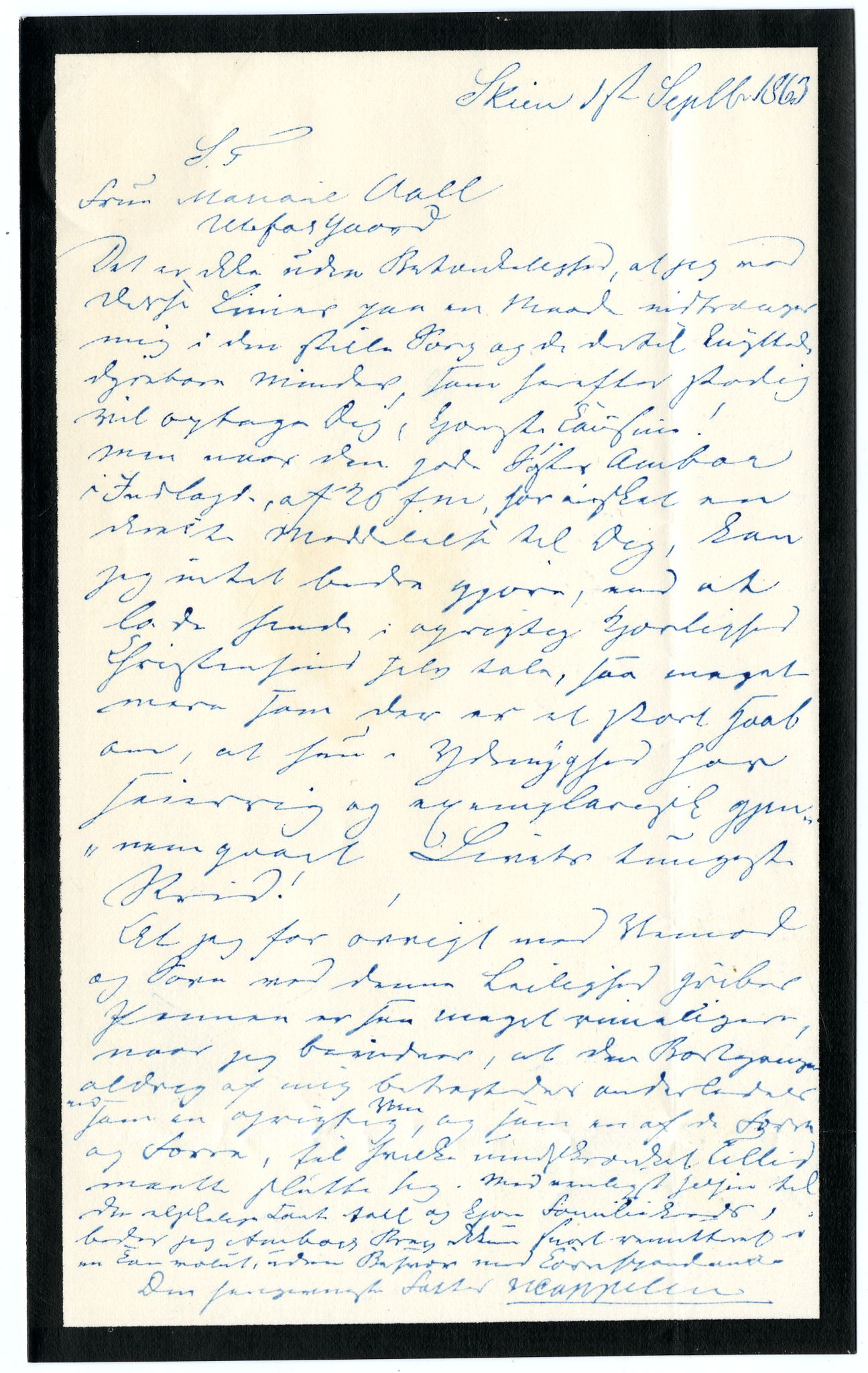 Diderik Maria Aalls brevsamling, NF/Ark-1023/F/L0002: D.M. Aalls brevsamling. B - C, 1799-1889, s. 310
