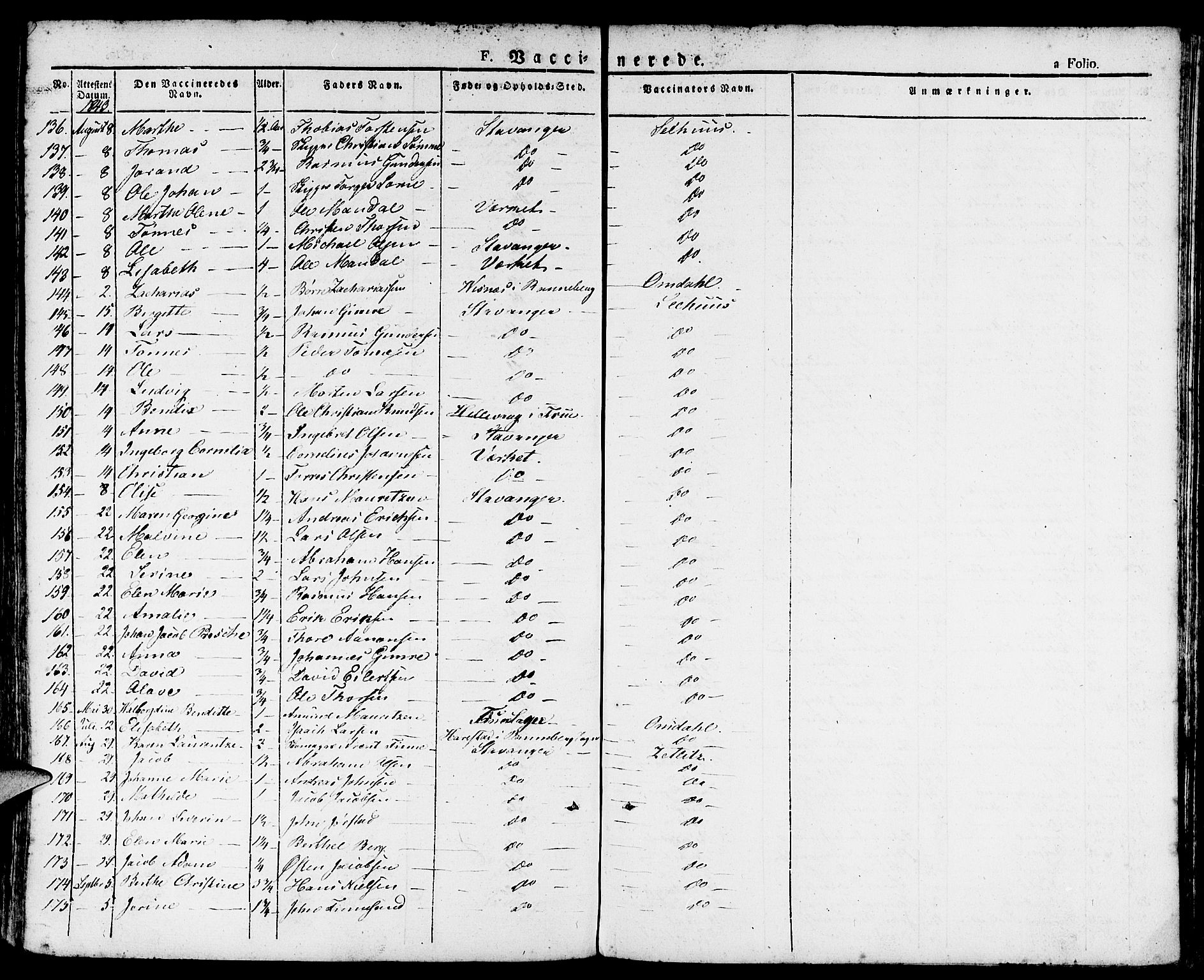 Domkirken sokneprestkontor, AV/SAST-A-101812/001/30/30BA/L0011: Ministerialbok nr. A 11, 1832-1856