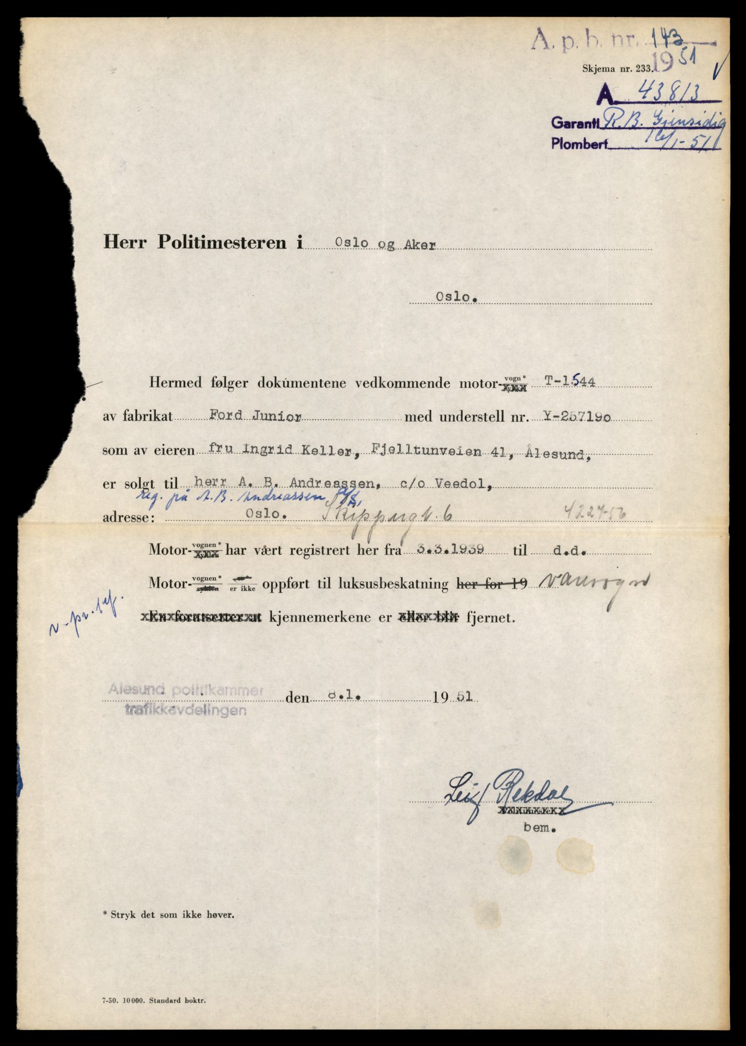 Møre og Romsdal vegkontor - Ålesund trafikkstasjon, AV/SAT-A-4099/F/Fe/L0035: Registreringskort for kjøretøy T 12653 - T 12829, 1927-1998, s. 974