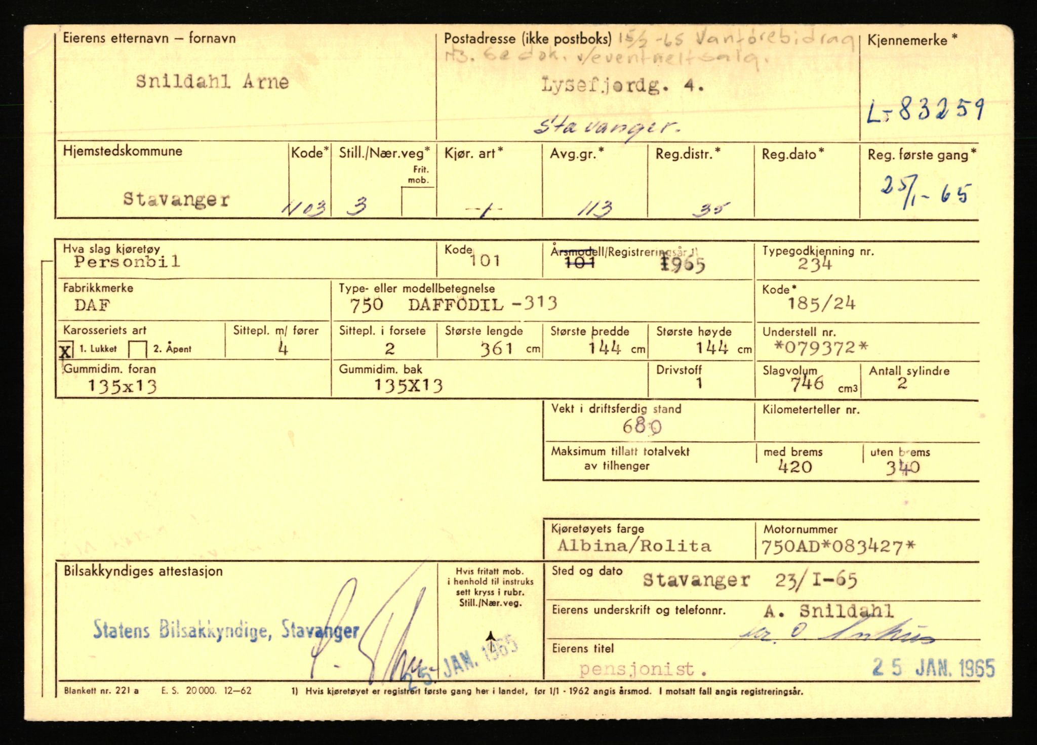 Stavanger trafikkstasjon, SAST/A-101942/0/F/L0072: L-82200 - L-84099, 1930-1971, s. 1297