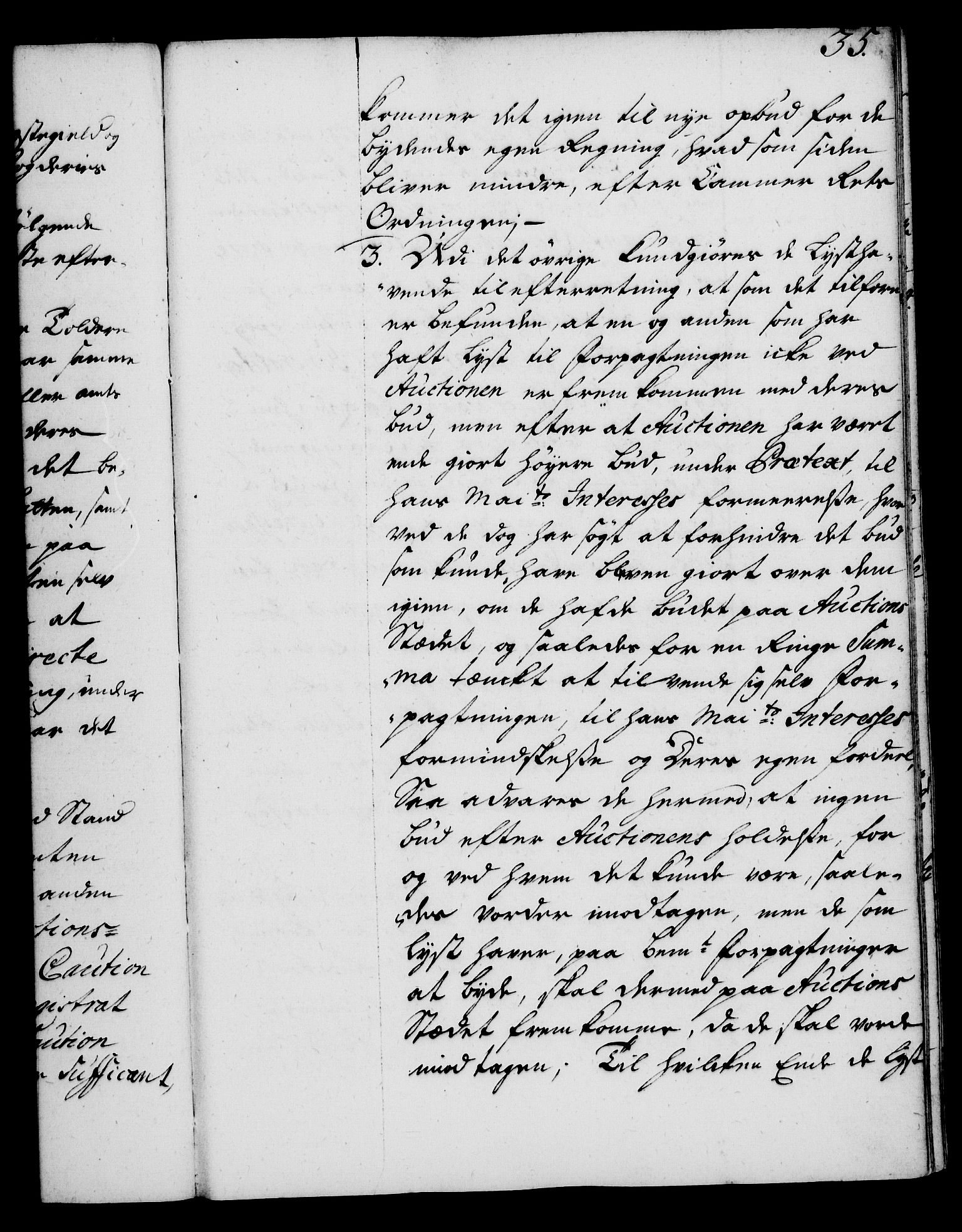 Rentekammeret, Kammerkanselliet, RA/EA-3111/G/Gg/Gga/L0004: Norsk ekspedisjonsprotokoll med register (merket RK 53.4), 1734-1741, s. 35