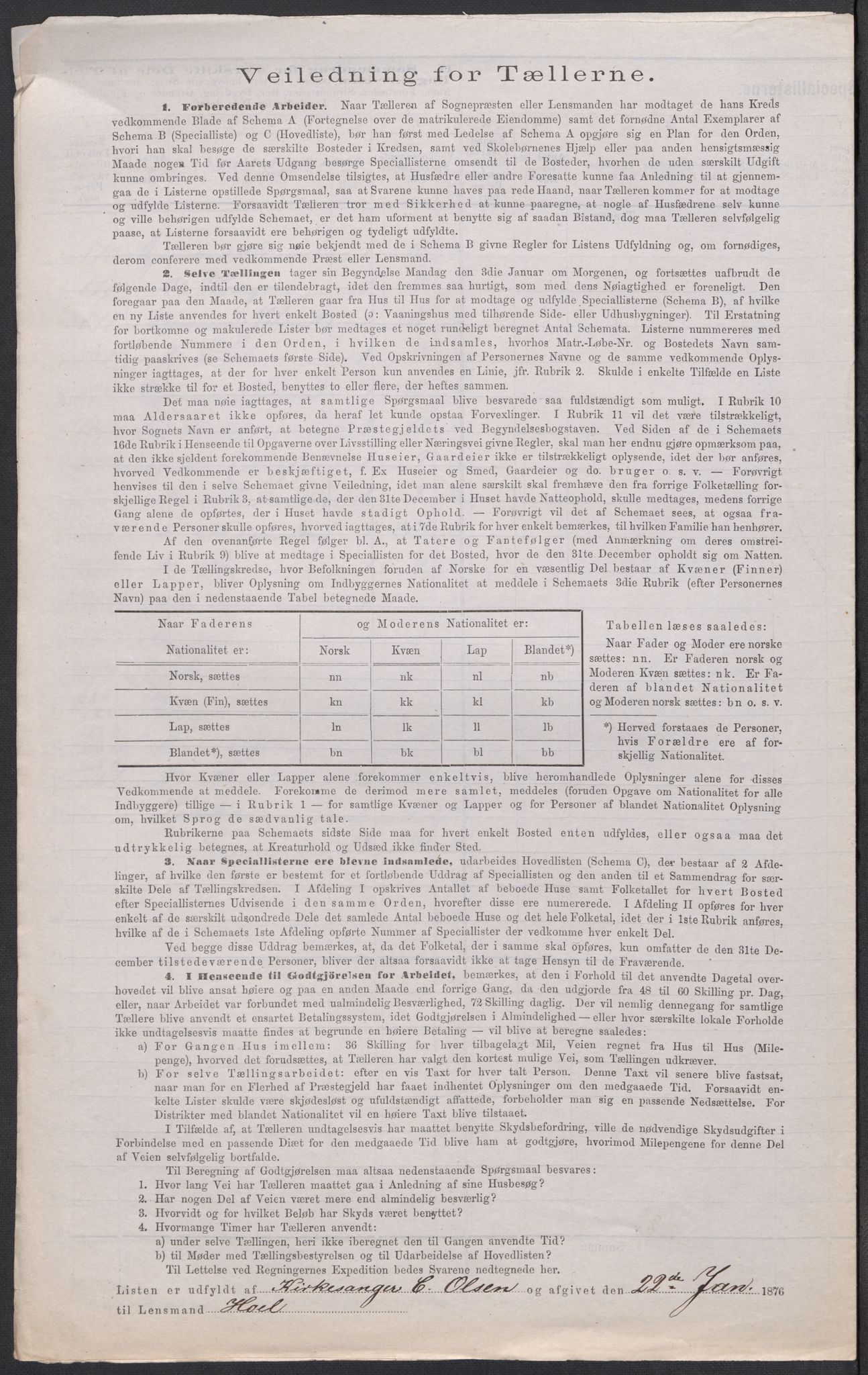 RA, Folketelling 1875 for 0238P Nannestad prestegjeld, 1875, s. 6