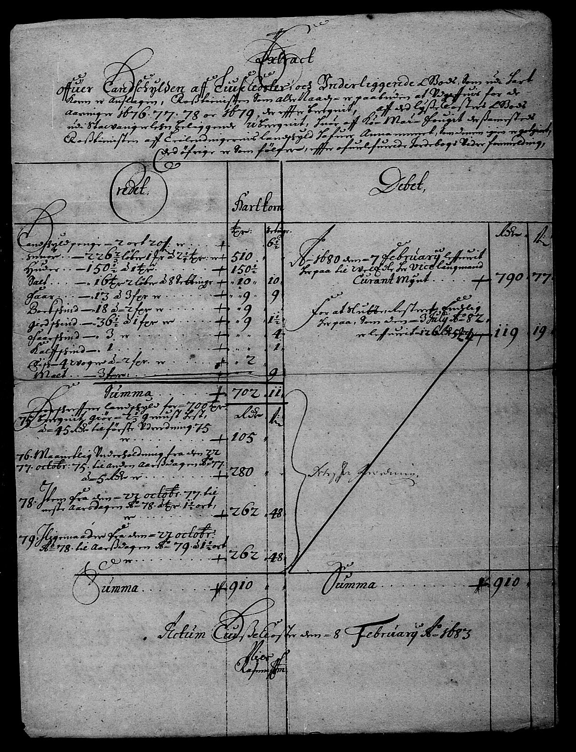 Rentekammeret inntil 1814, Reviderte regnskaper, Stiftamtstueregnskaper, Bergen stiftamt, AV/RA-EA-6043/R/Rc/L0057: Bergen stiftamt, 1675-1680