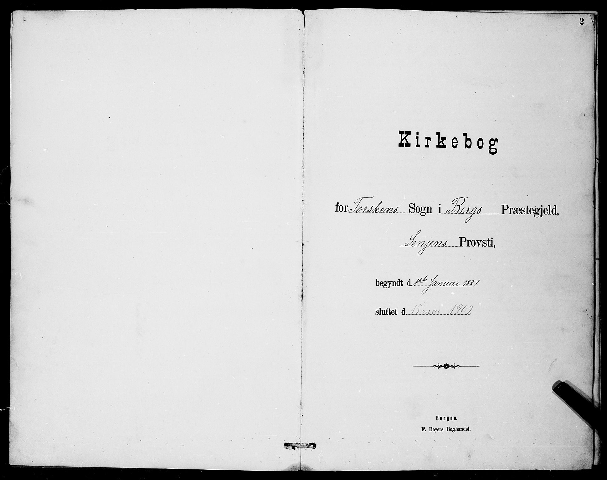 Berg sokneprestkontor, SATØ/S-1318/G/Ga/Gab/L0012klokker: Klokkerbok nr. 12, 1887-1902, s. 2